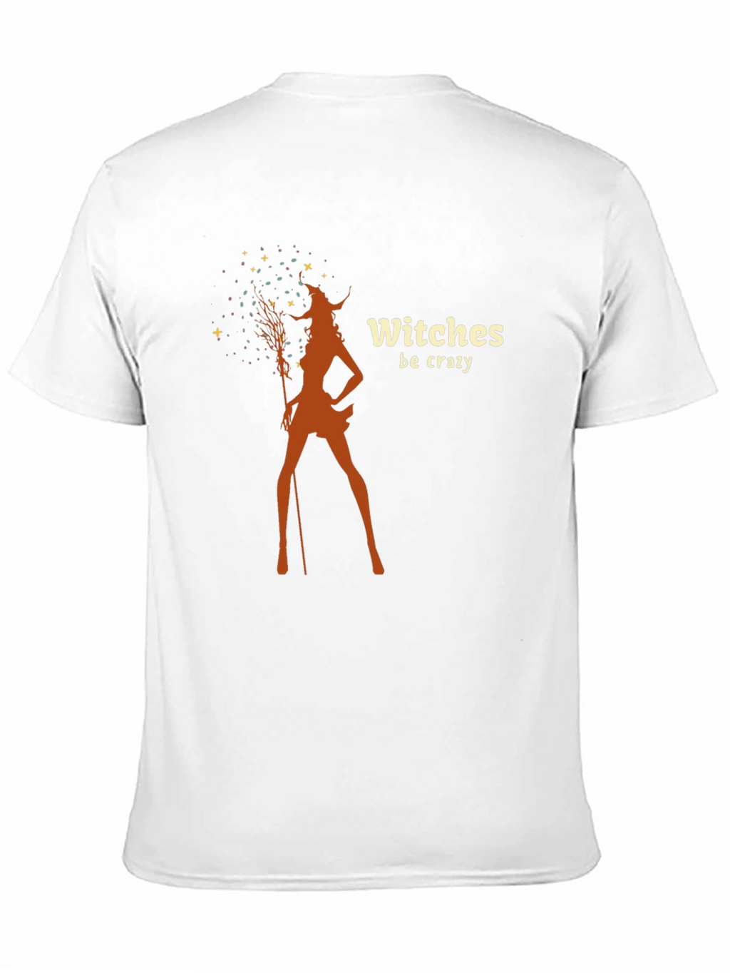 Witches Be Crazy Graphic Tee - Black Cotton T-Shirt