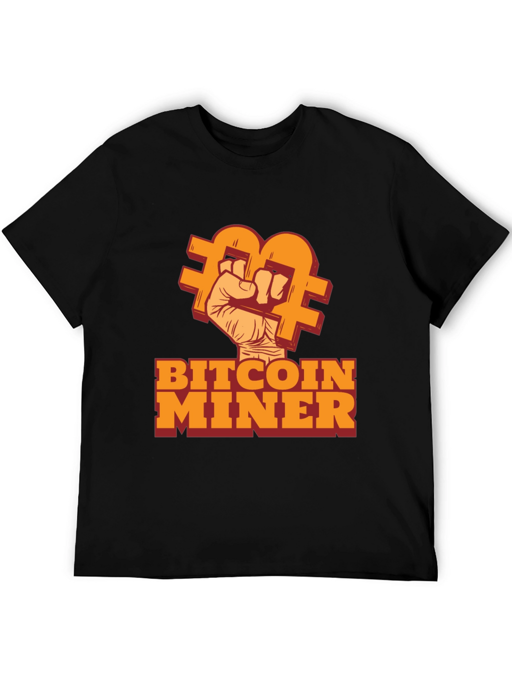 Bitcoin Miner Black T-Shirt - Crypto Enthusiast Tee