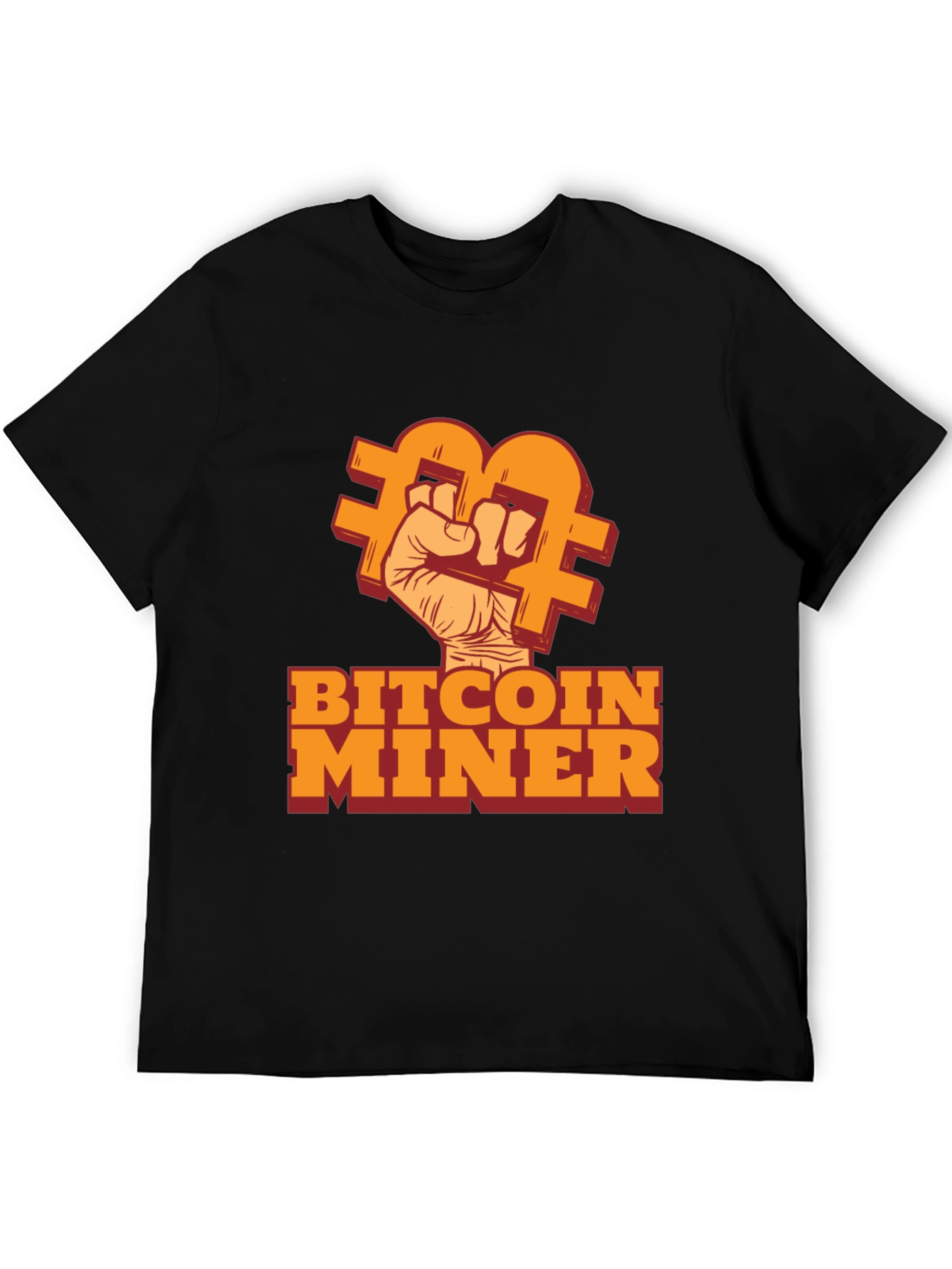 Bitcoin Miner Black T-Shirt - Crypto Enthusiast Tee