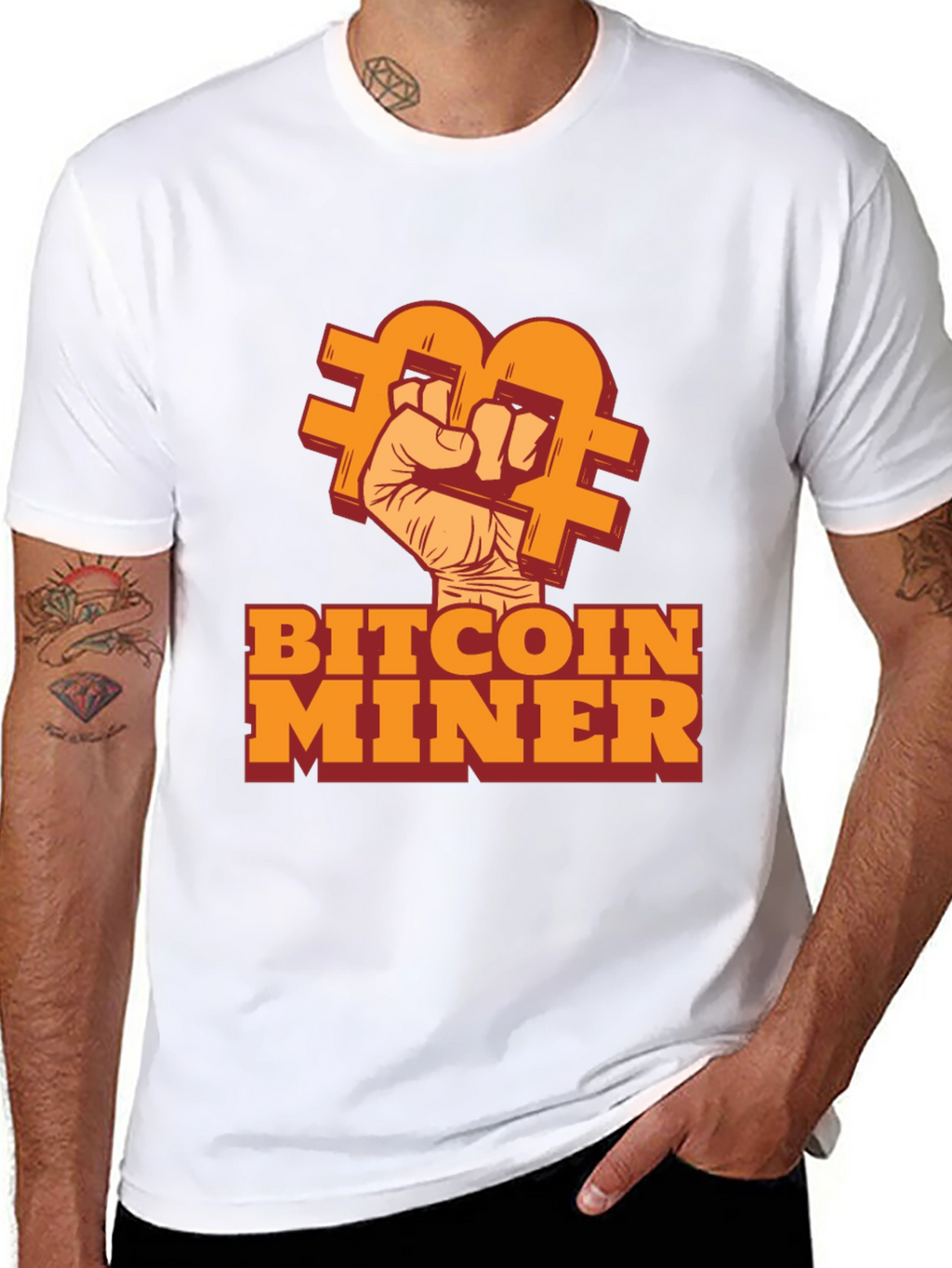 Bitcoin Miner Black T-Shirt - Crypto Enthusiast Tee
