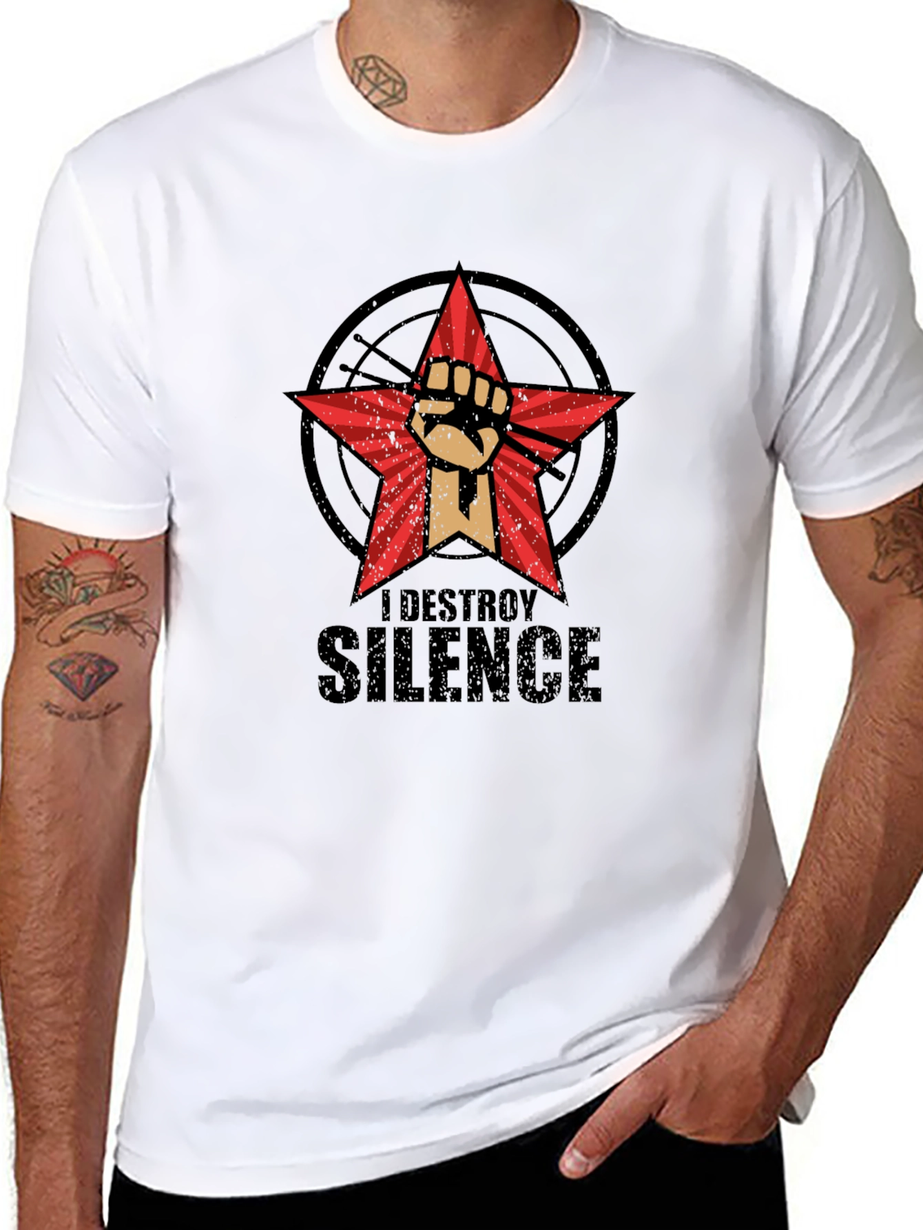 I Destroy Silence Graphic Tee