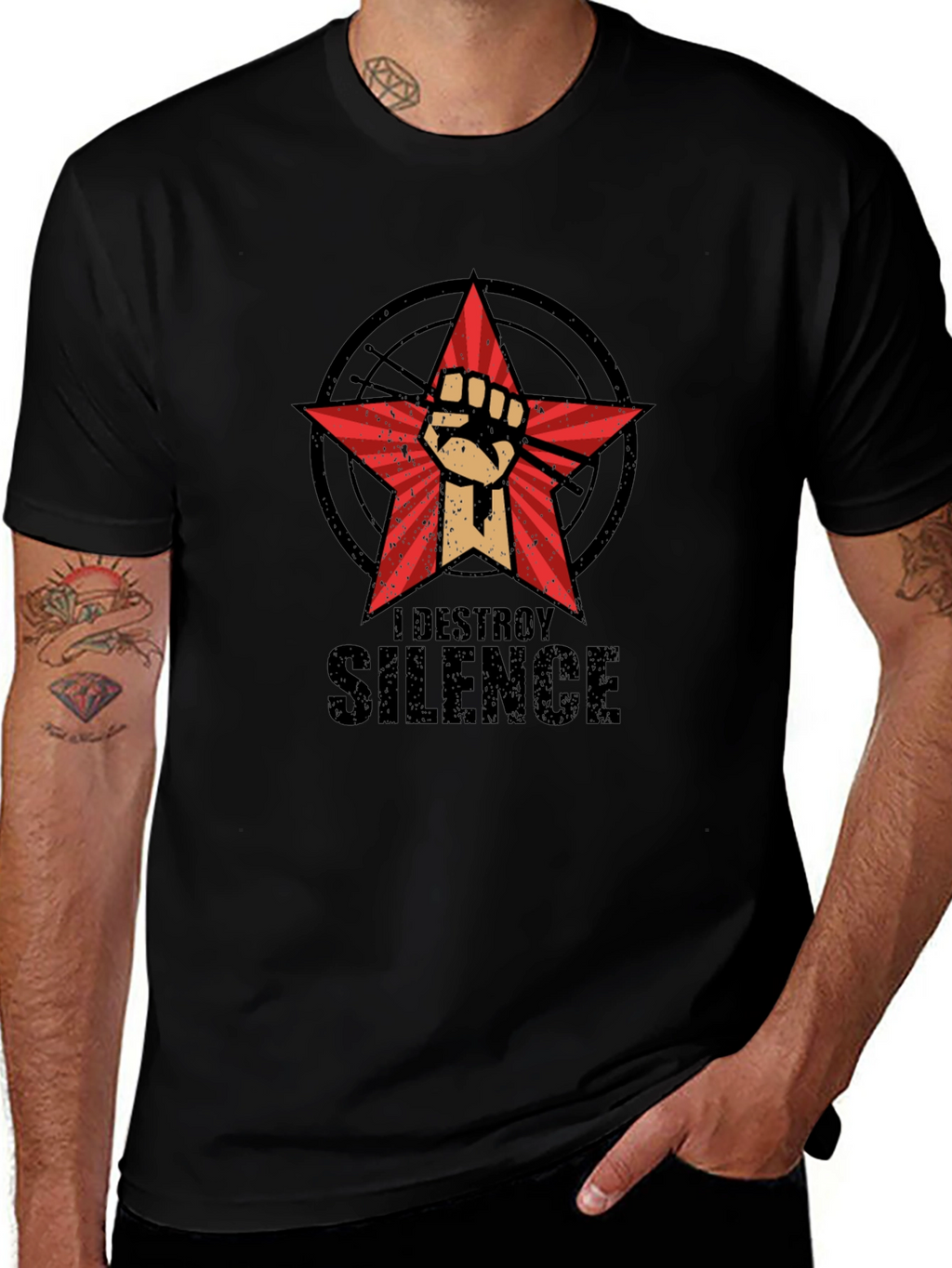 I Destroy Silence Graphic Tee