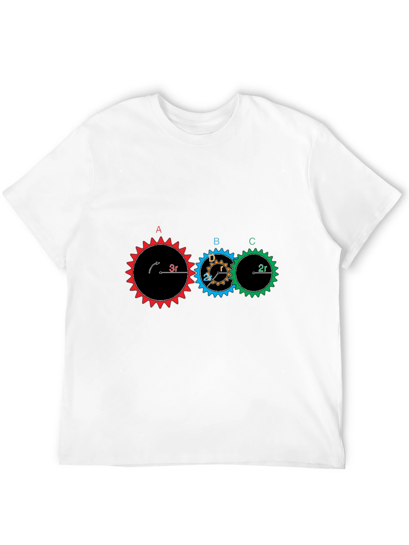 Gear Physics Graphic T-Shirt - Black Cotton Tee