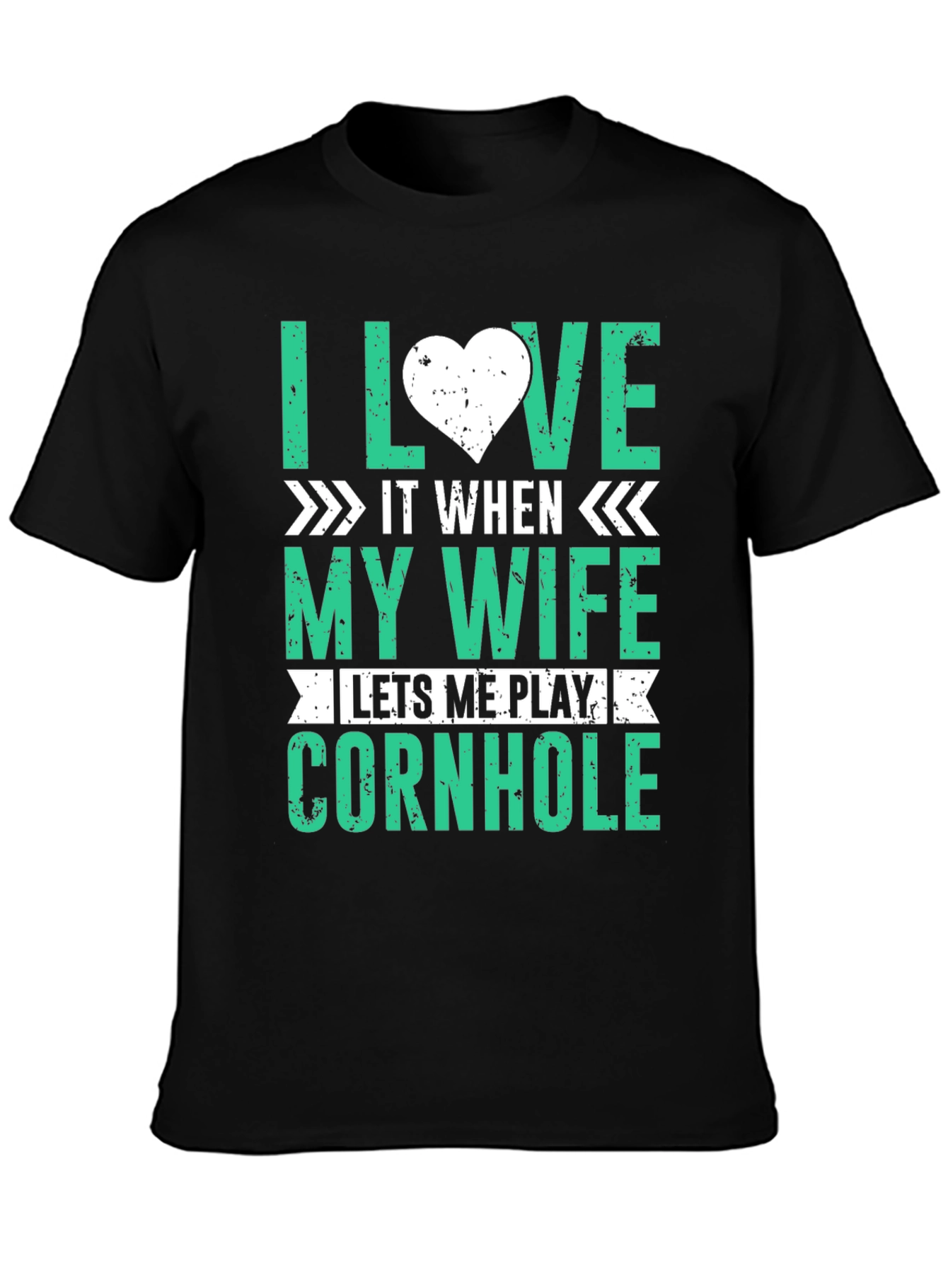 I Love My Wife Cornhole Player T-Shirt