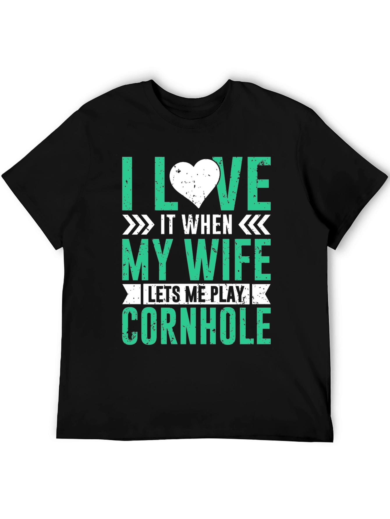 I Love My Wife Cornhole Player T-Shirt