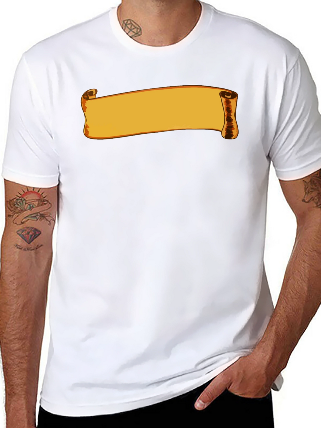 Scroll Graphic Black T-Shirt