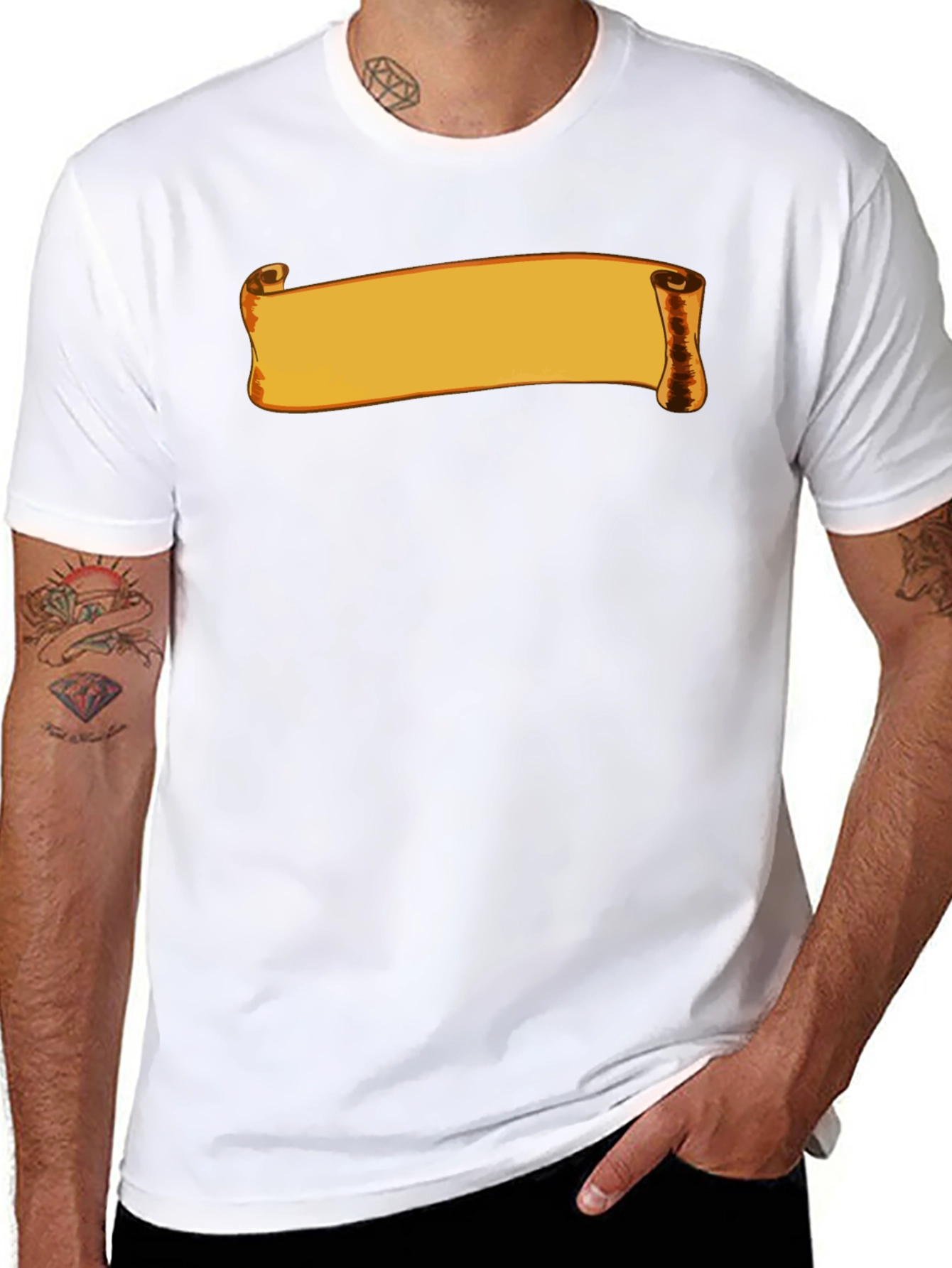 Scroll Graphic Black T-Shirt