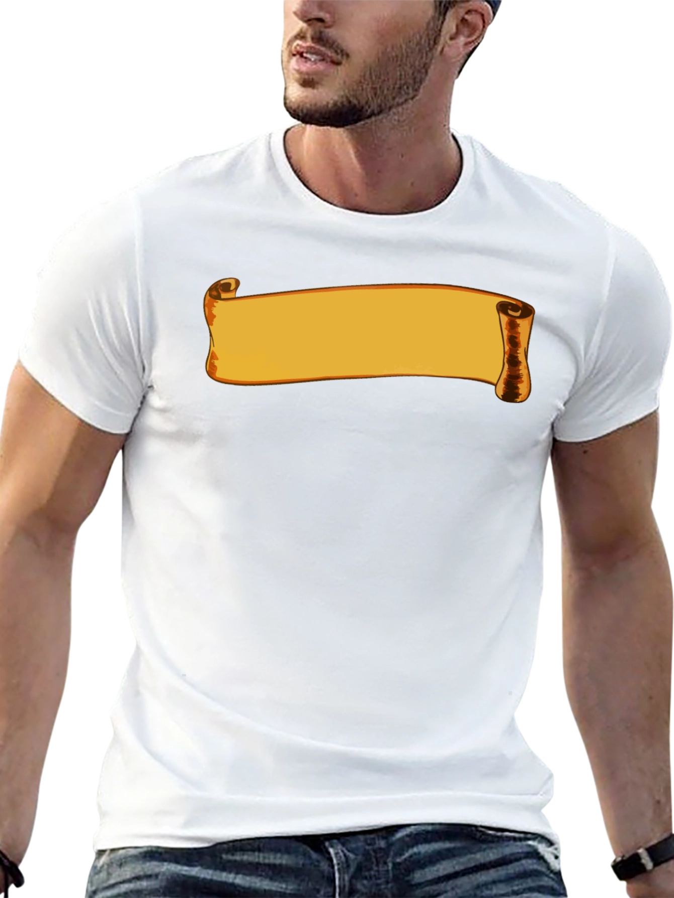 Scroll Graphic Black T-Shirt