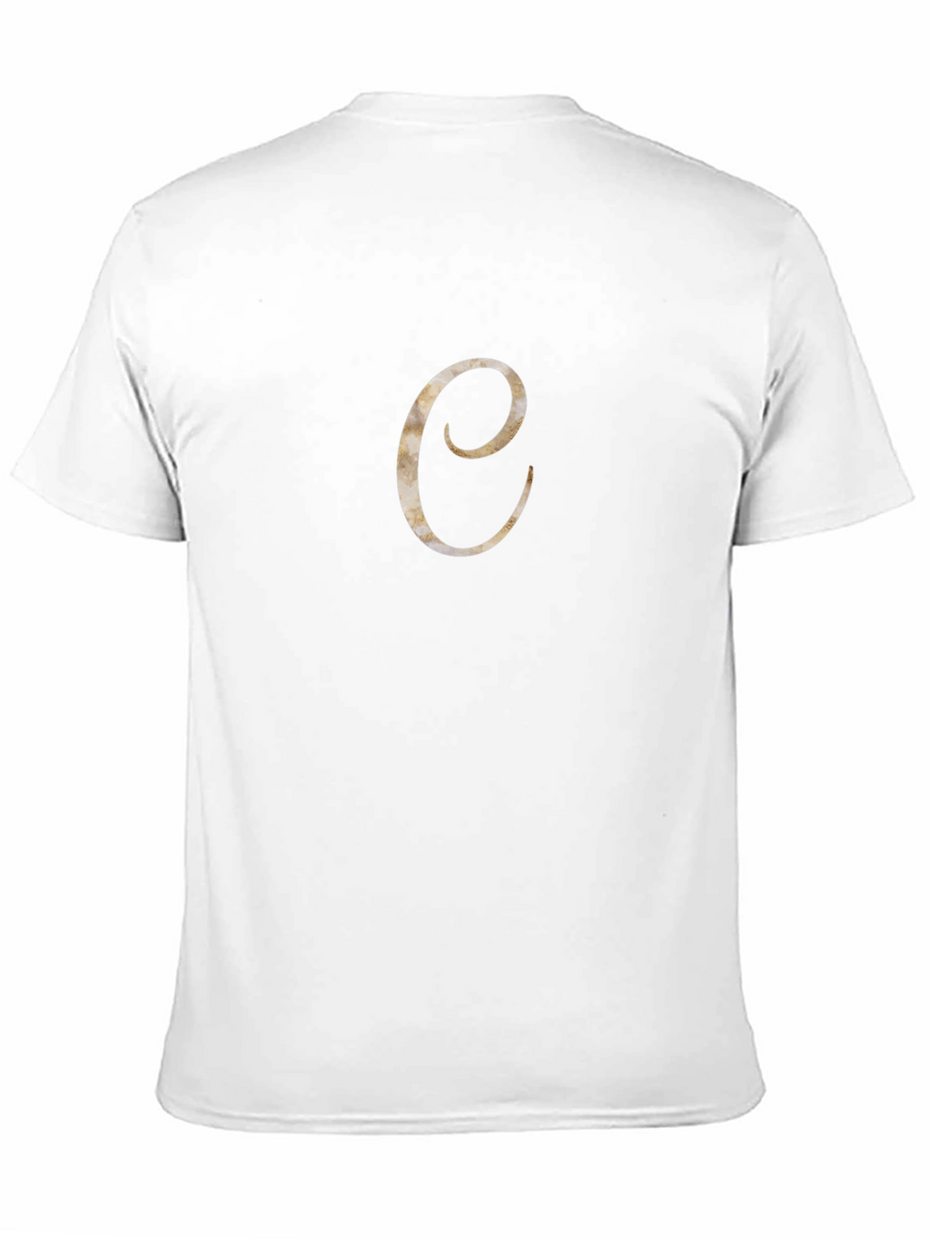 Initial C Graphic T-Shirt - Casual Black Tee