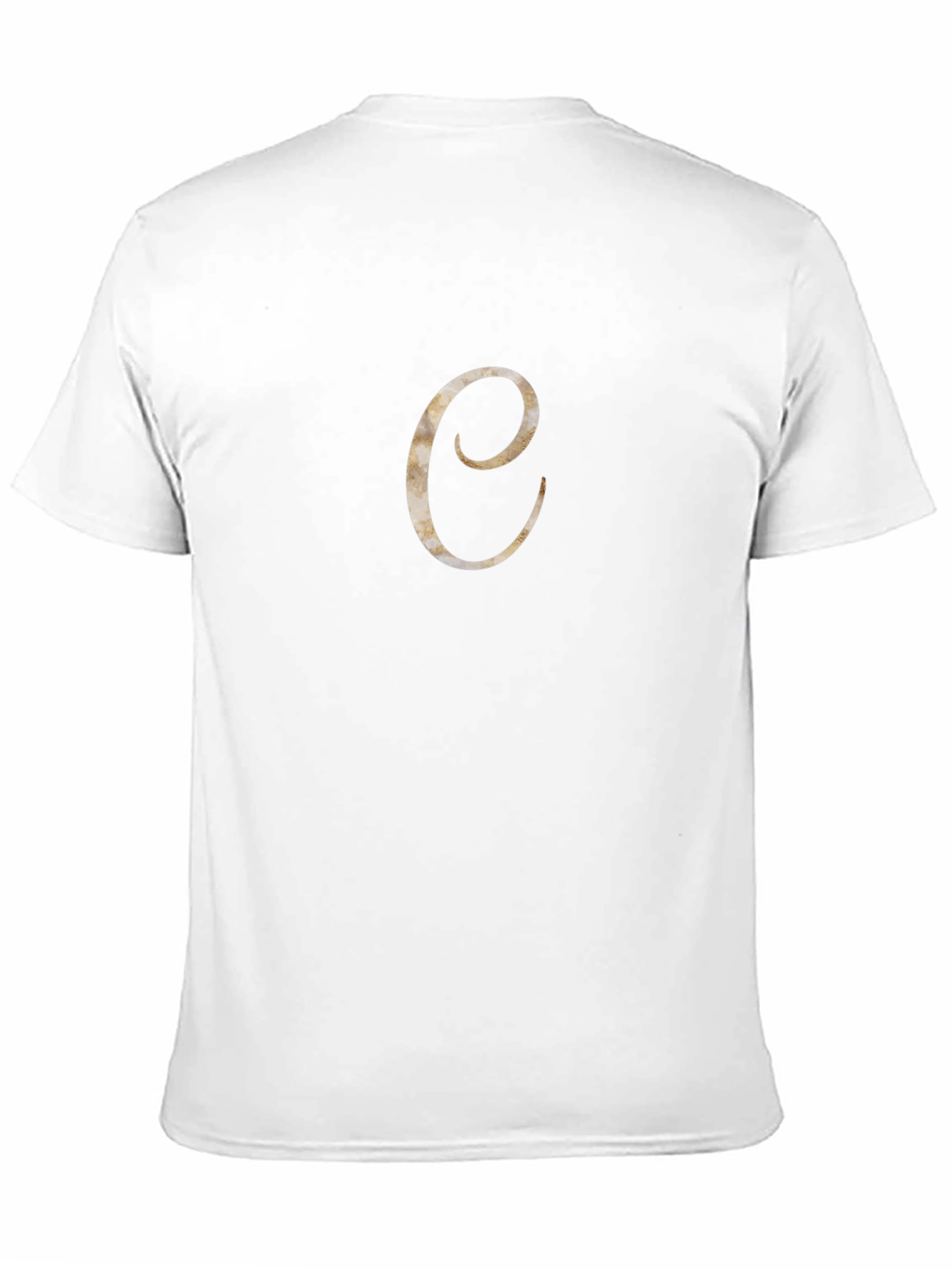 Initial C Graphic T-Shirt - Casual Black Tee