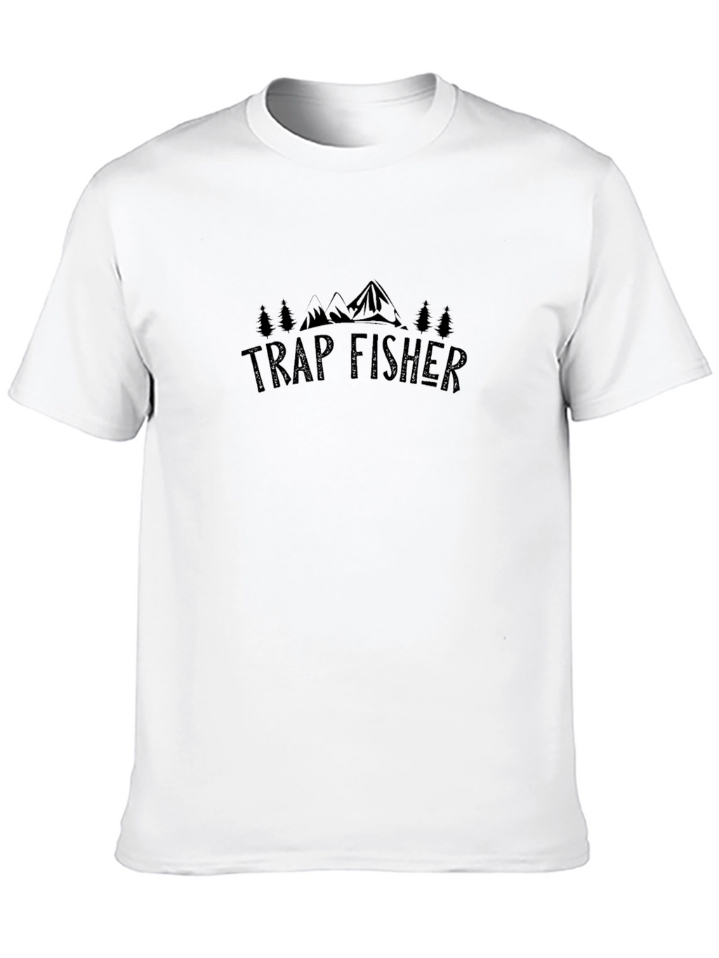 Trap Fisher Black Graphic Tee