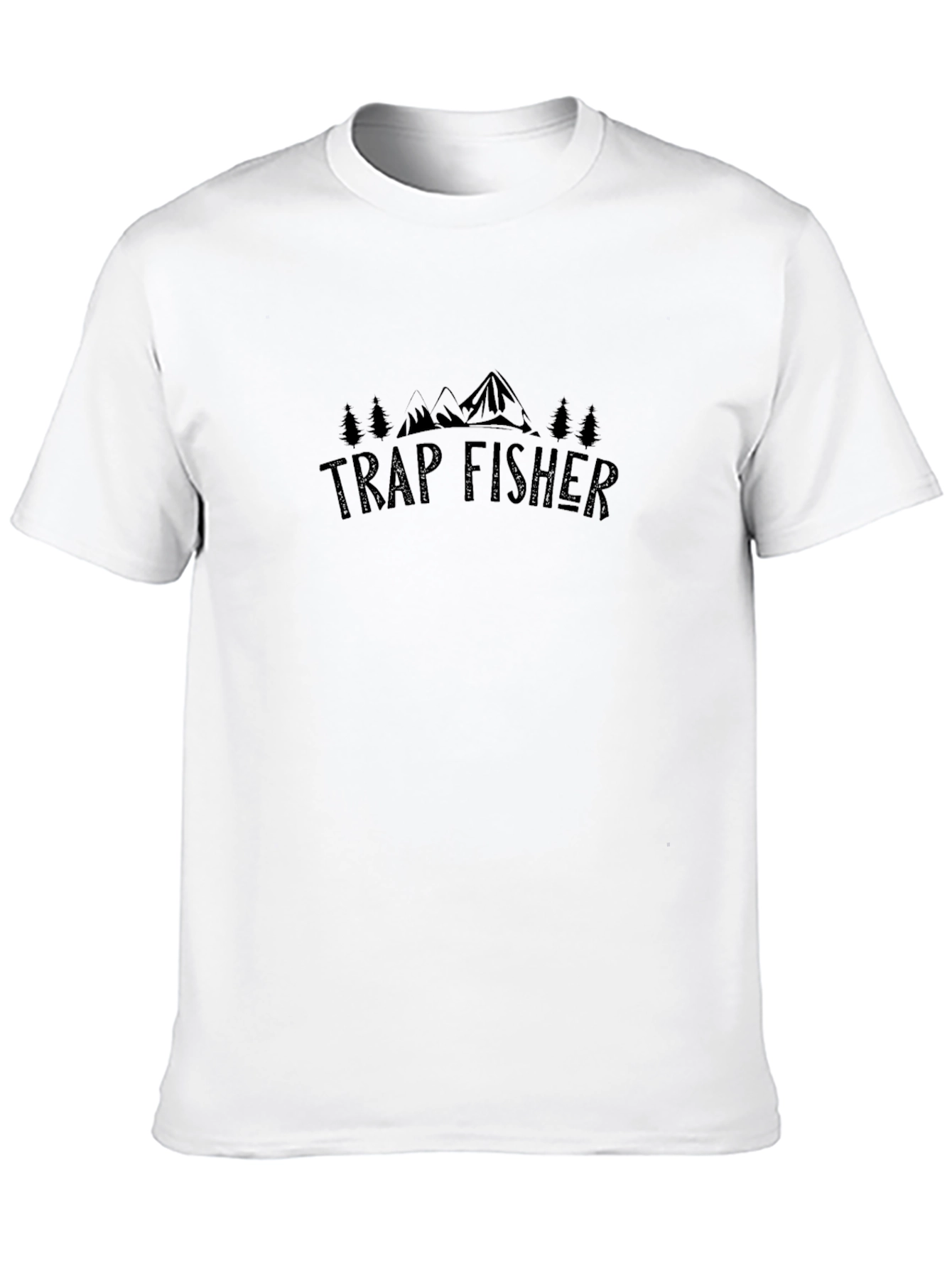 Trap Fisher Black Graphic Tee