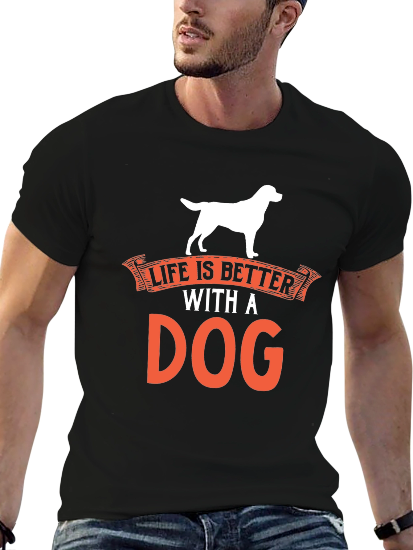 Dog Lover T-Shirt - Life is Better with a Dog!