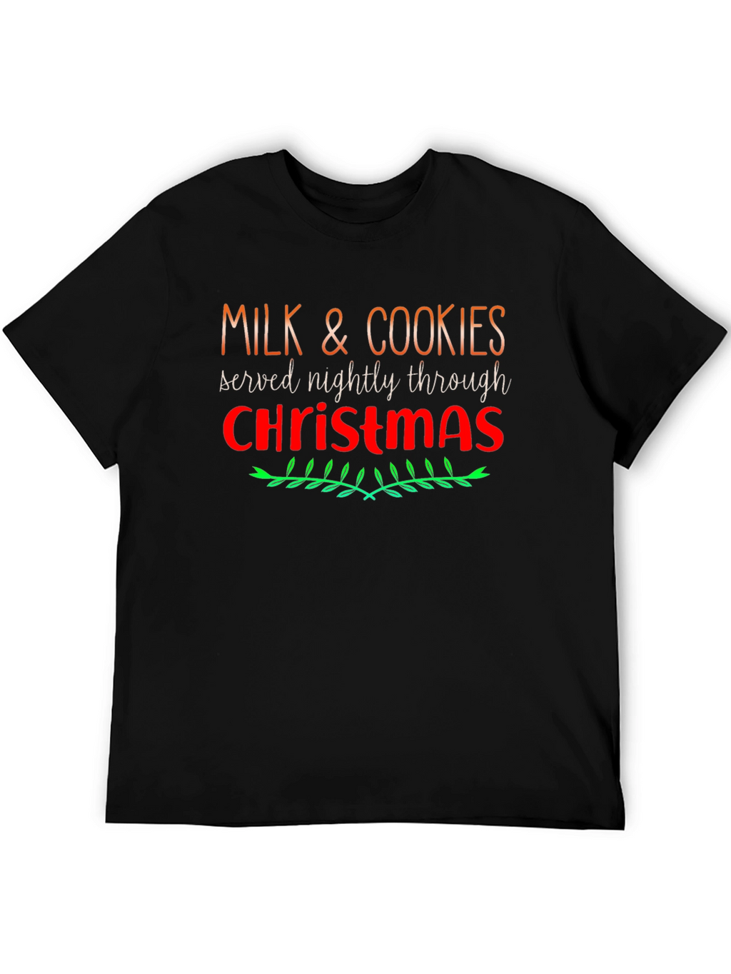 Milk and Cookies Christmas Holiday T-Shirt