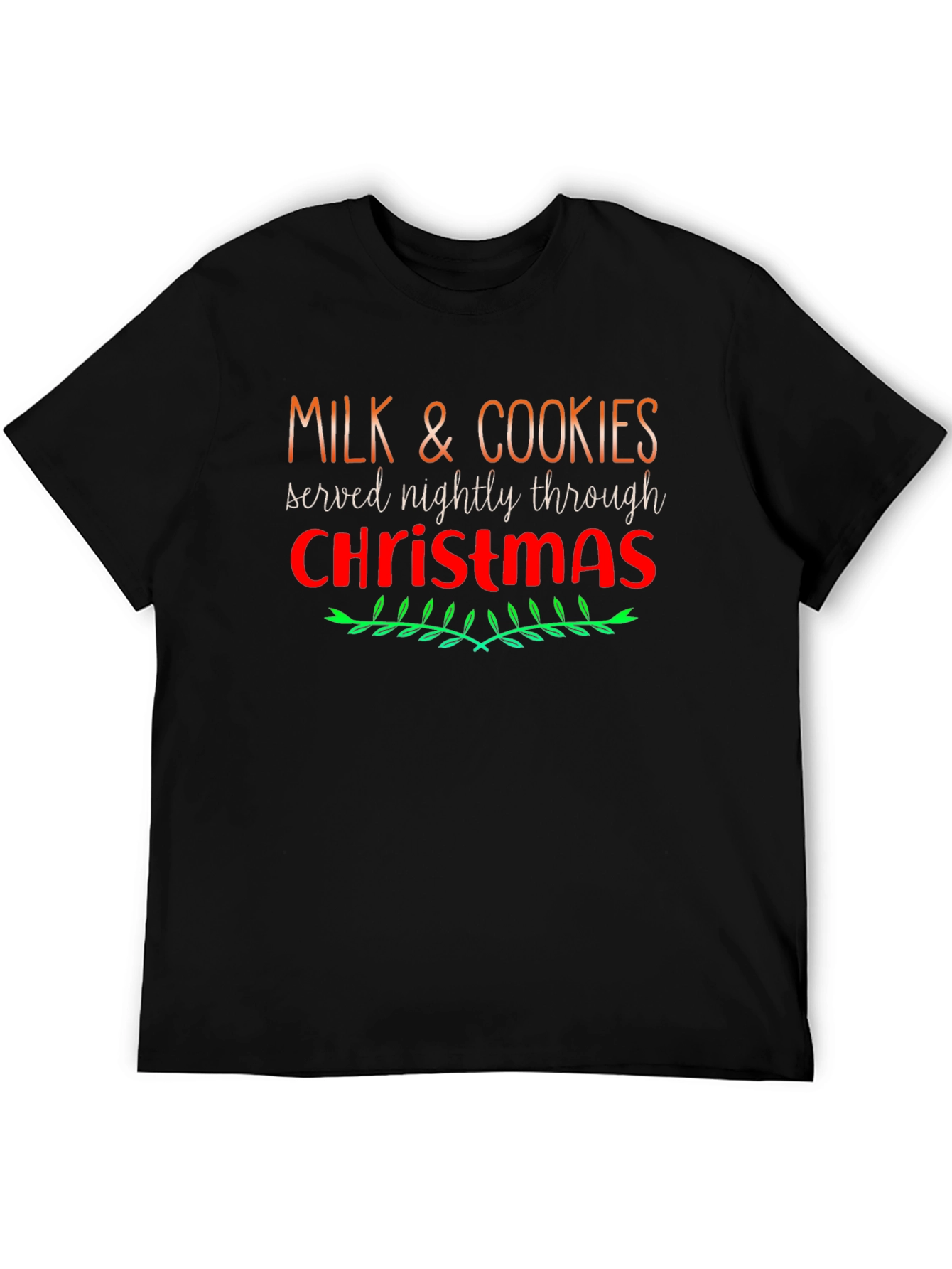 Milk and Cookies Christmas Holiday T-Shirt