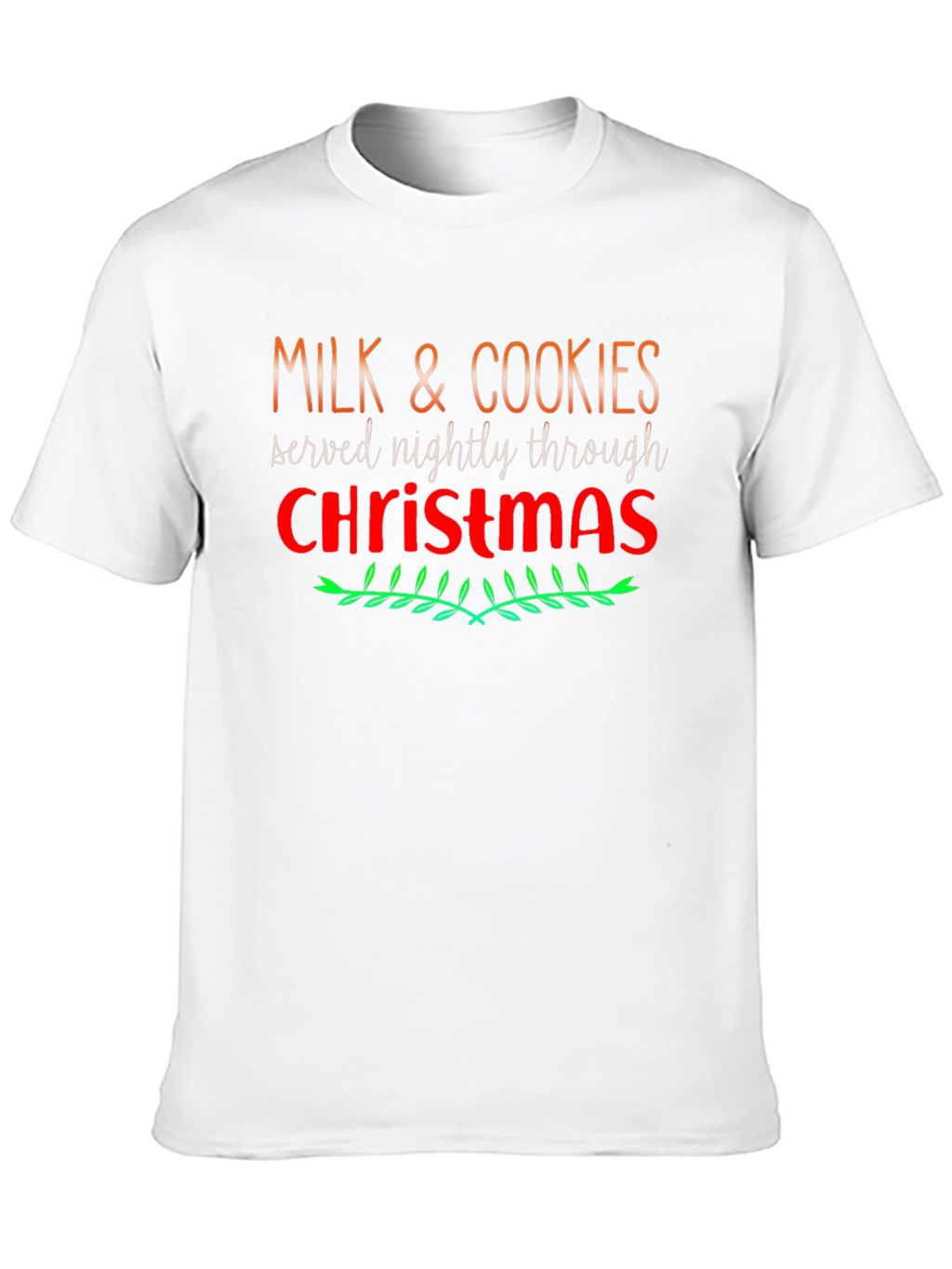 Milk and Cookies Christmas Holiday T-Shirt