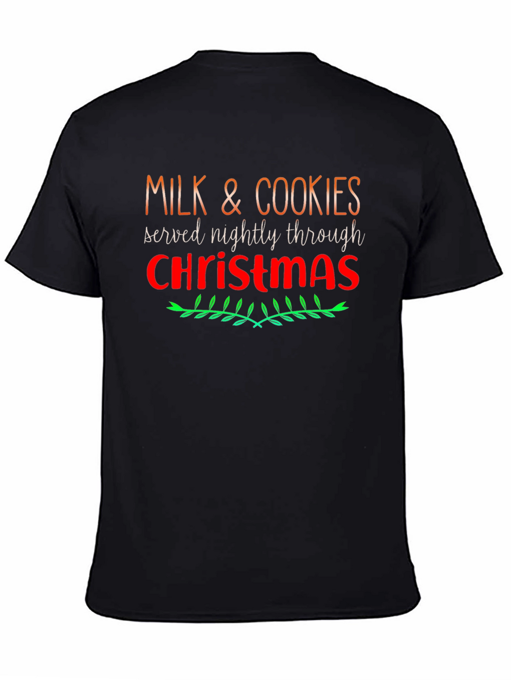 Milk and Cookies Christmas Holiday T-Shirt