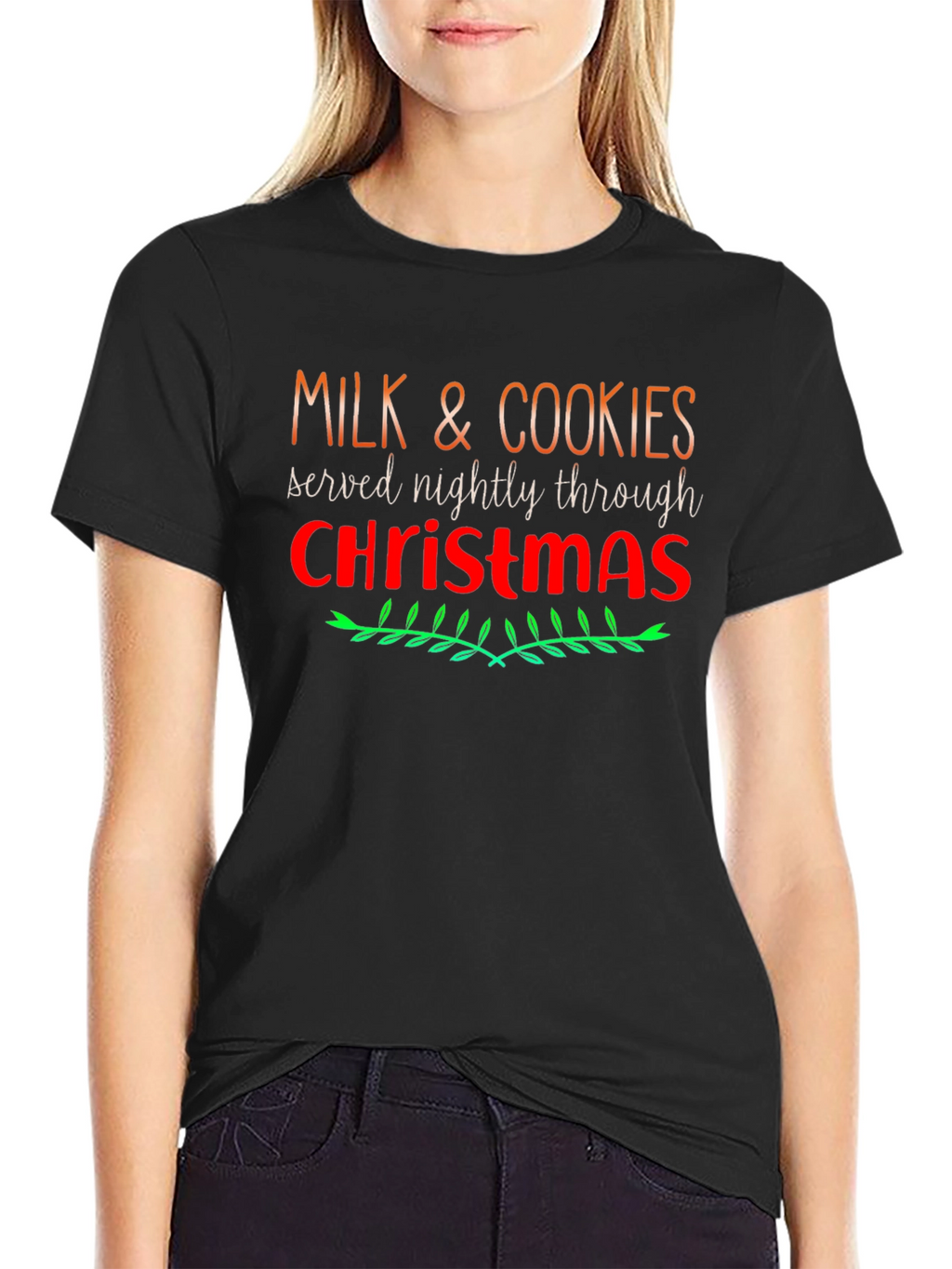 Milk and Cookies Christmas Holiday T-Shirt