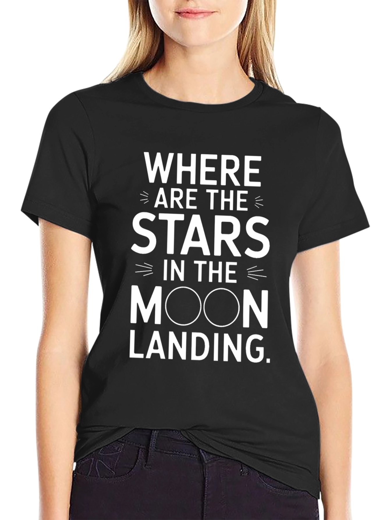 Moon Landing Stars Conspiracy T-Shirt