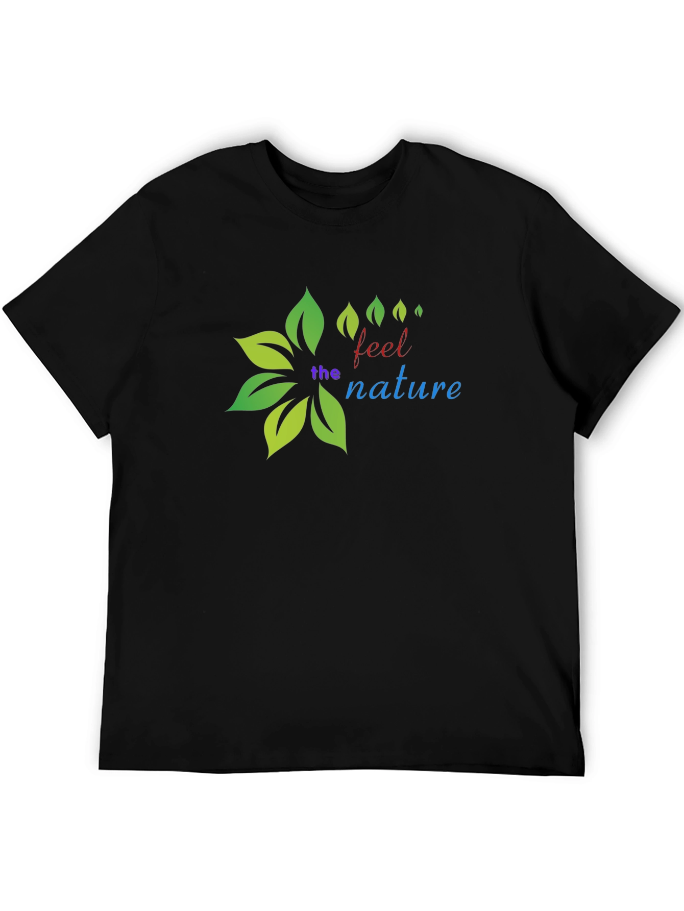 Nature Inspired Black T-Shirt