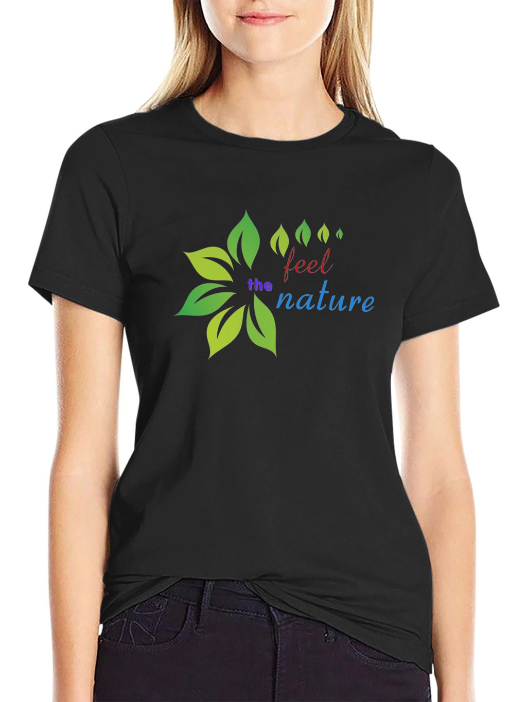 Nature Inspired Black T-Shirt