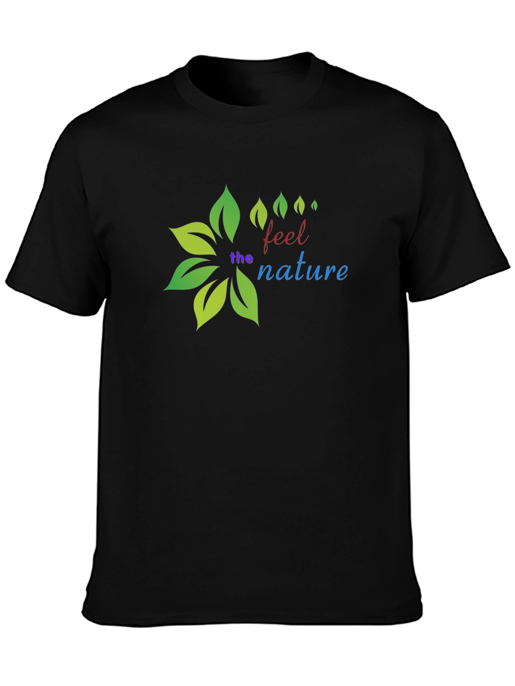 Nature Inspired Black T-Shirt