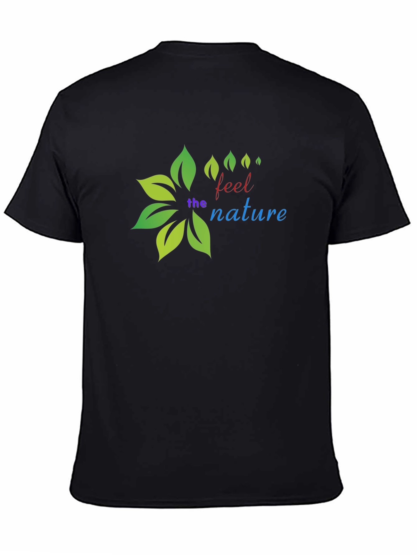 Nature Inspired Black T-Shirt