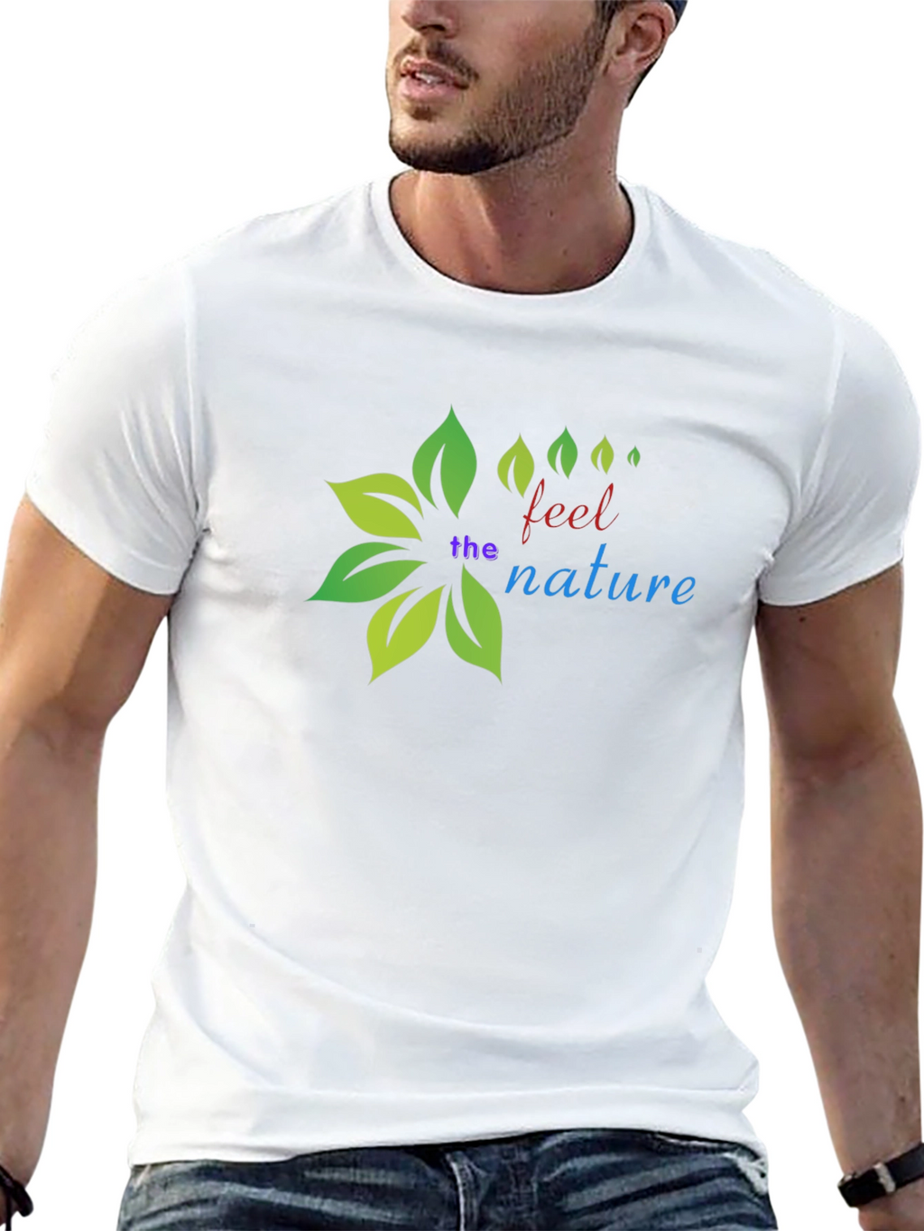 Nature Inspired Black T-Shirt