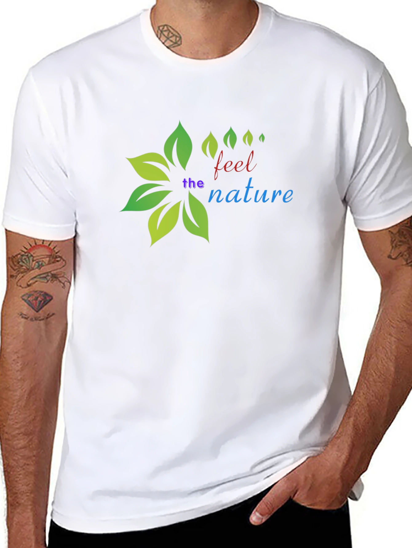 Nature Inspired Black T-Shirt