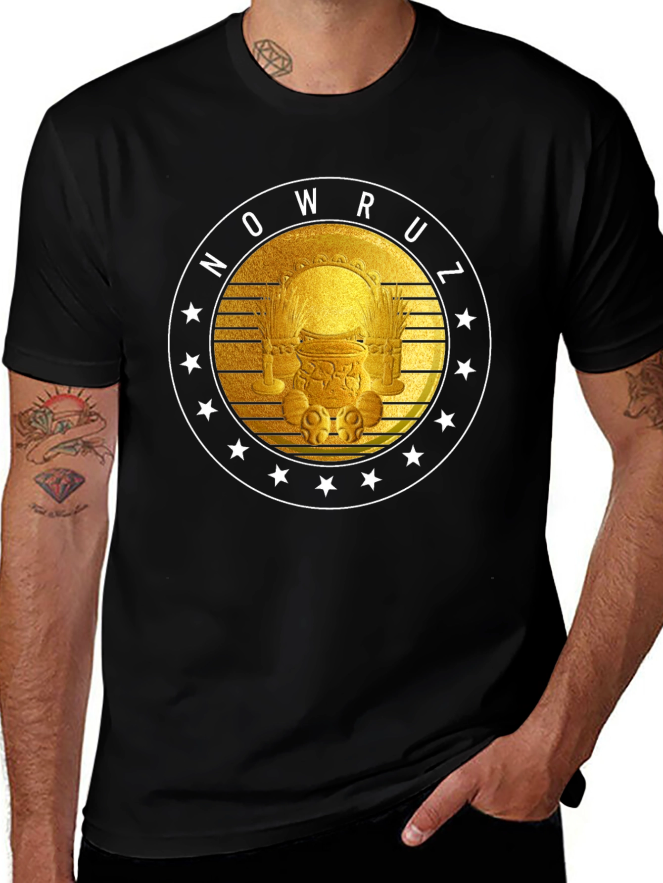 Nowruz T-Shirt - Golden Persian New Year Design