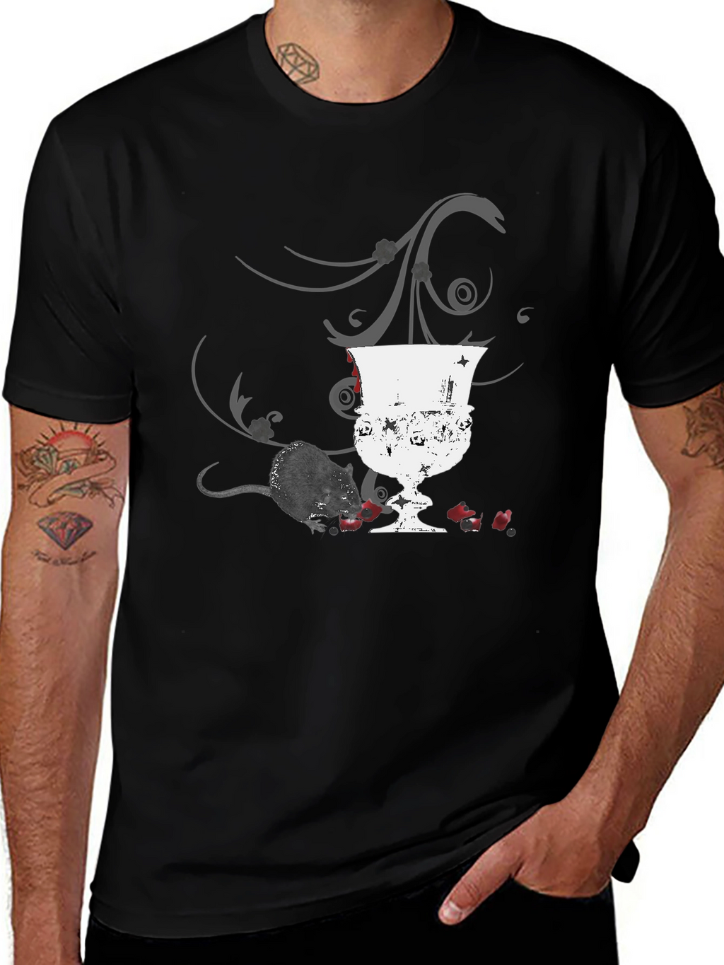 Rat & Goblet Graphic Tee