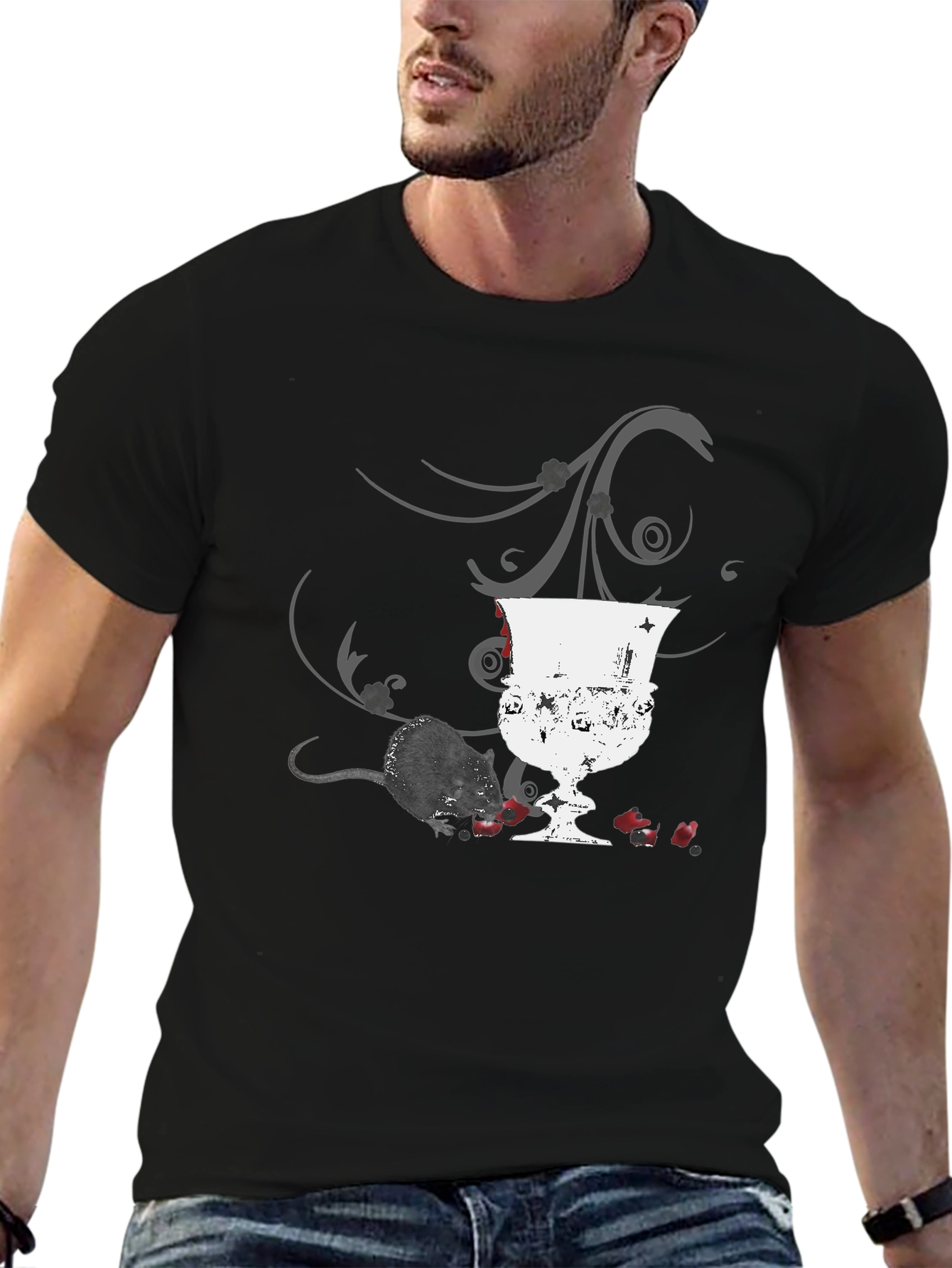 Rat & Goblet Graphic Tee