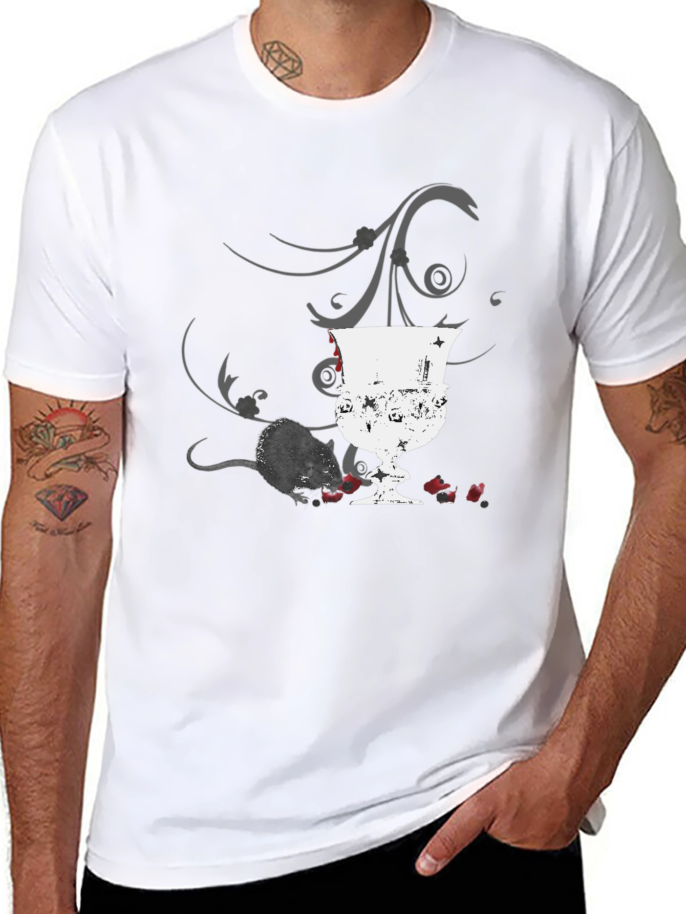 Rat & Goblet Graphic Tee