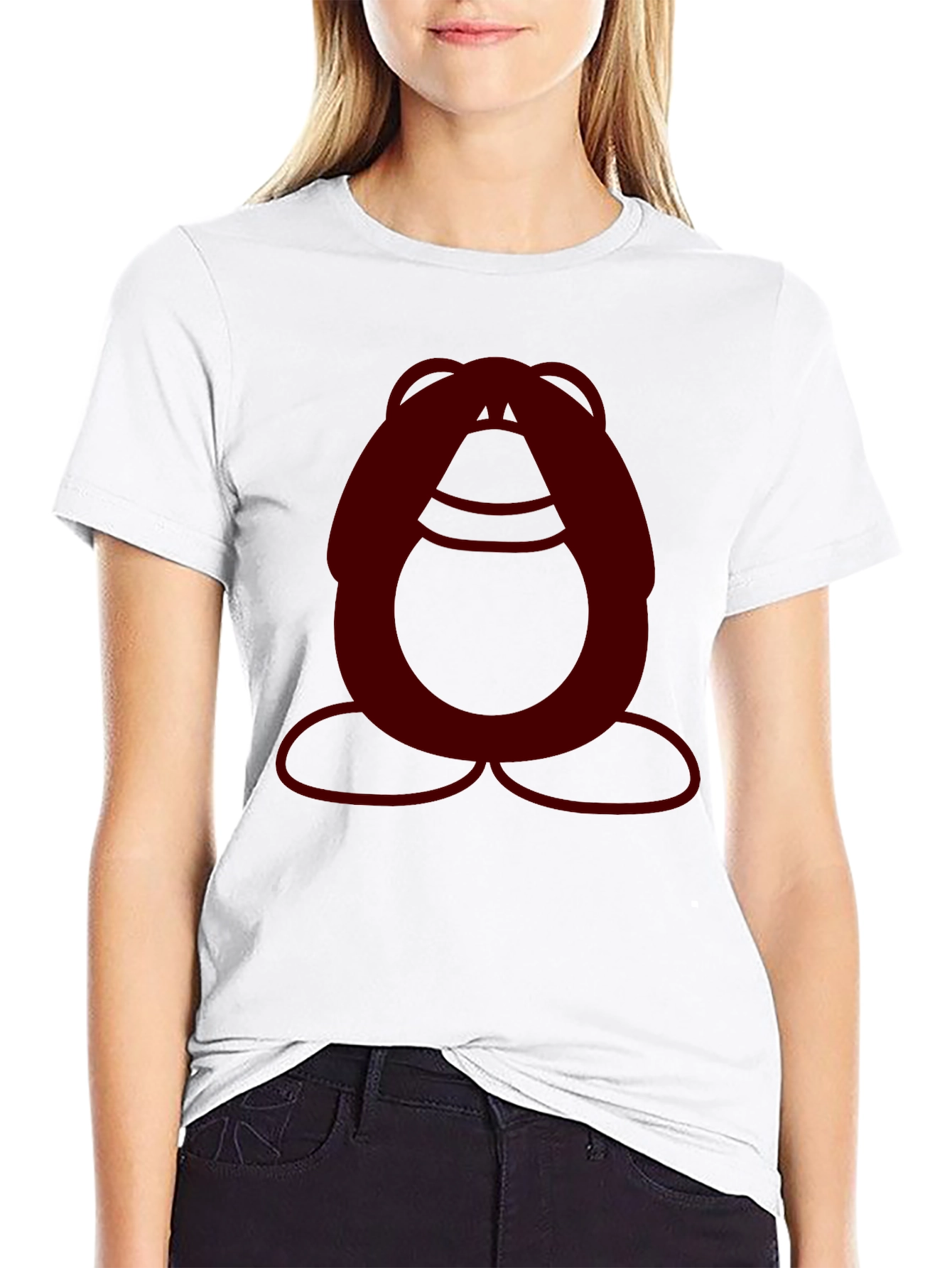 Abstract Graphic Black T-Shirt