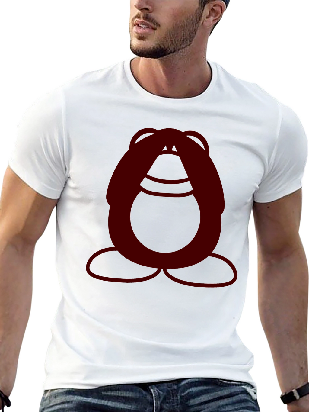 Abstract Graphic Black T-Shirt