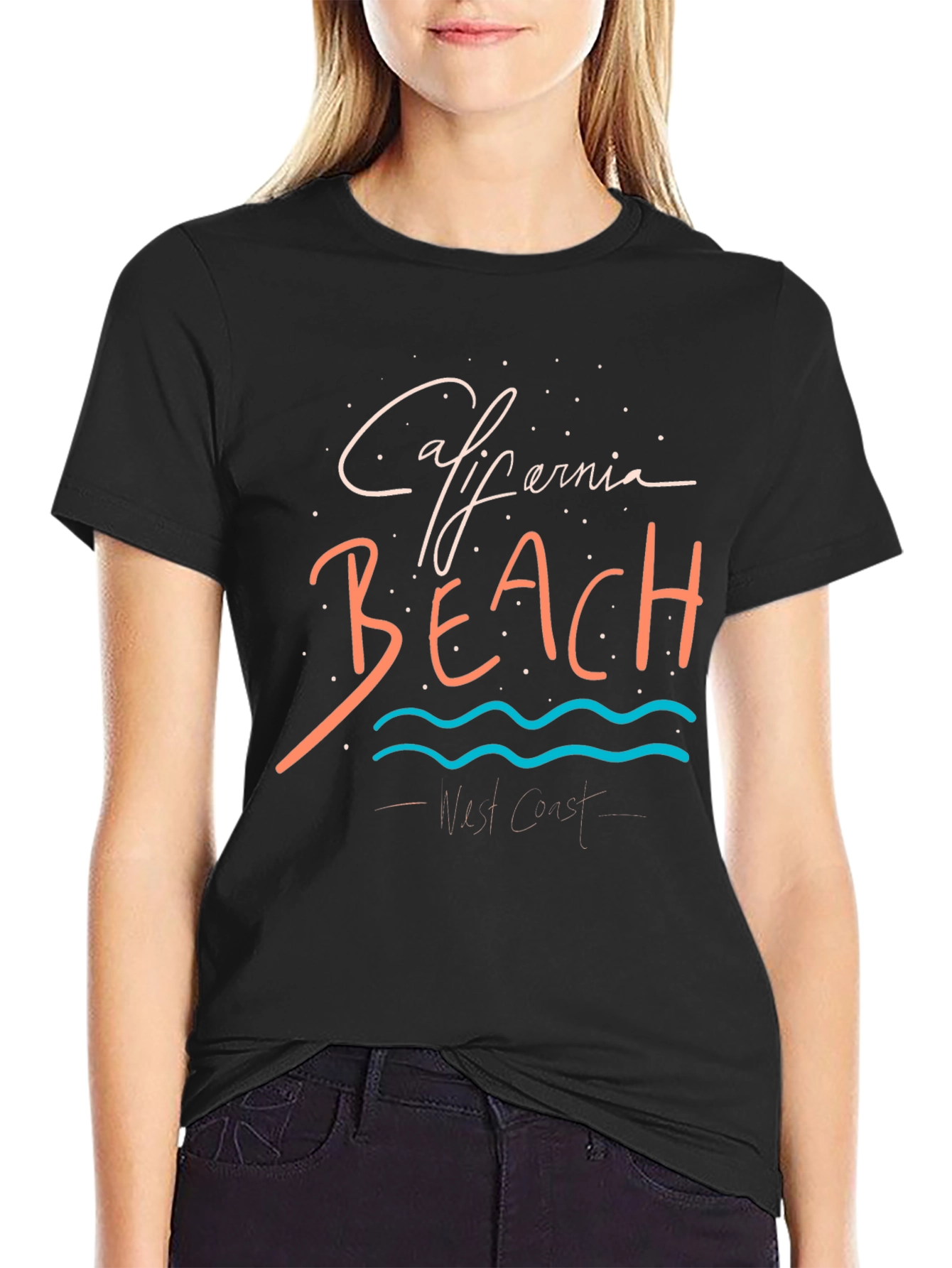 California Beach Graphic T-Shirt - West Coast Style