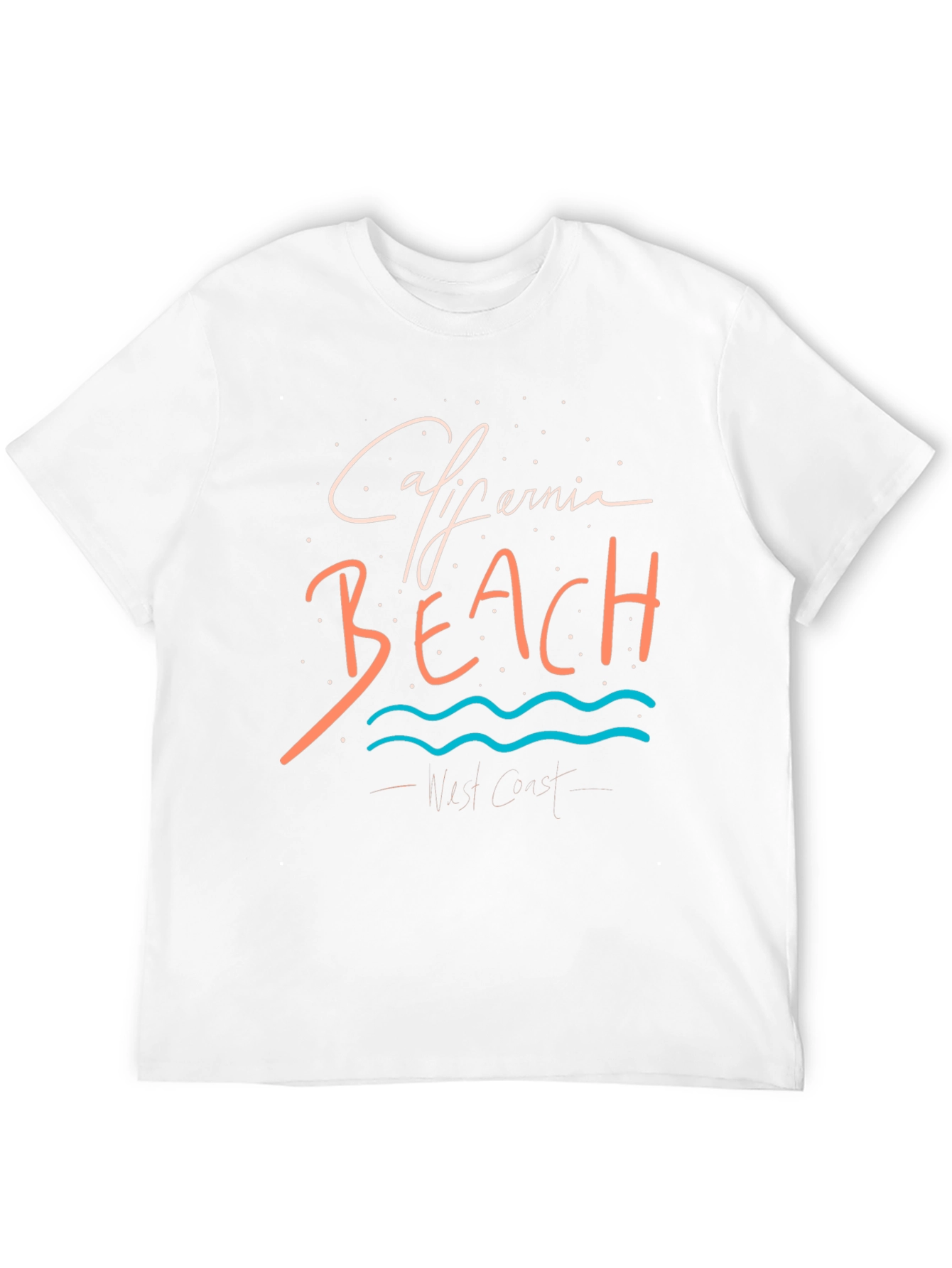 California Beach Graphic T-Shirt - West Coast Style