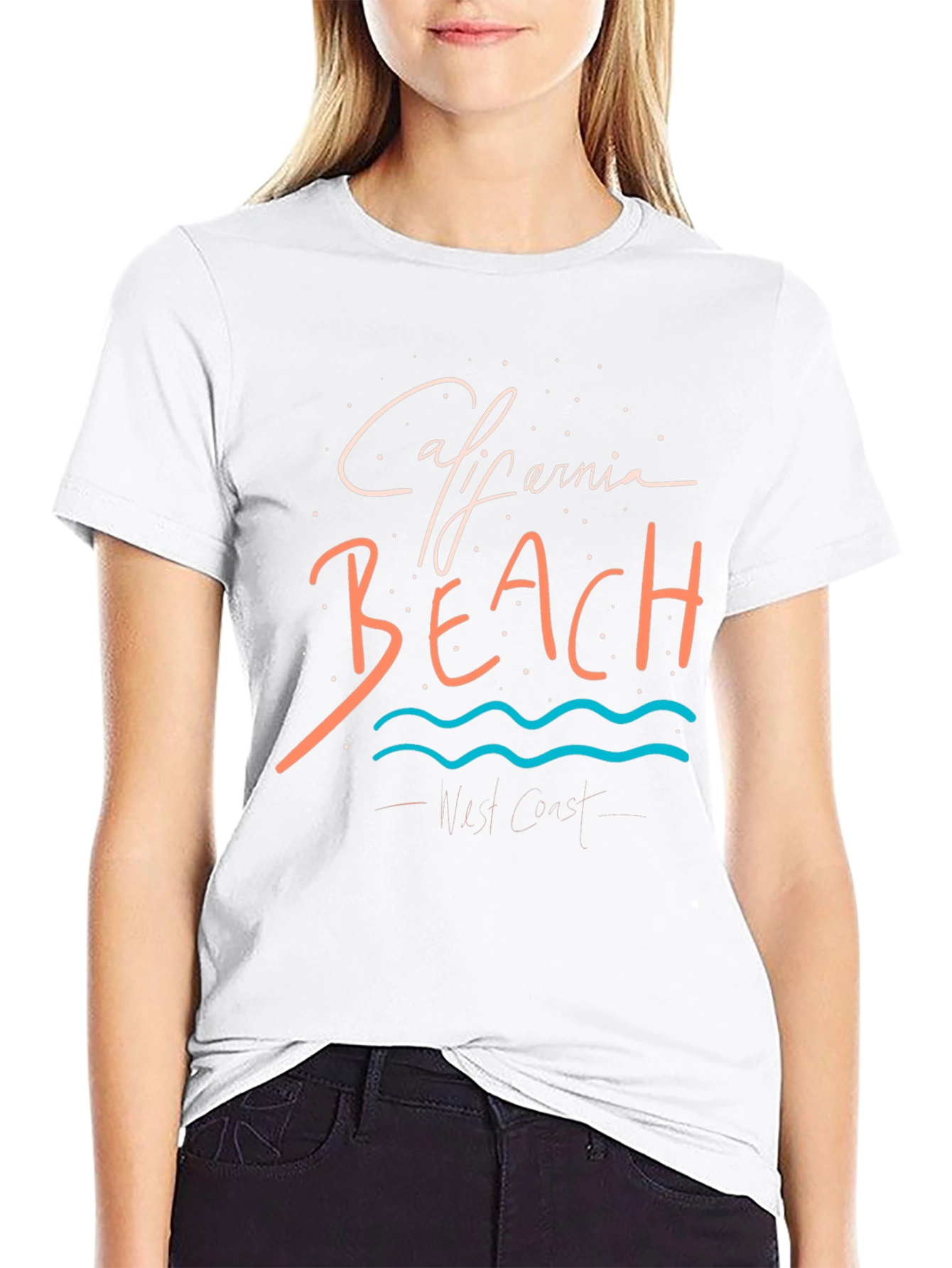 California Beach Graphic T-Shirt - West Coast Style