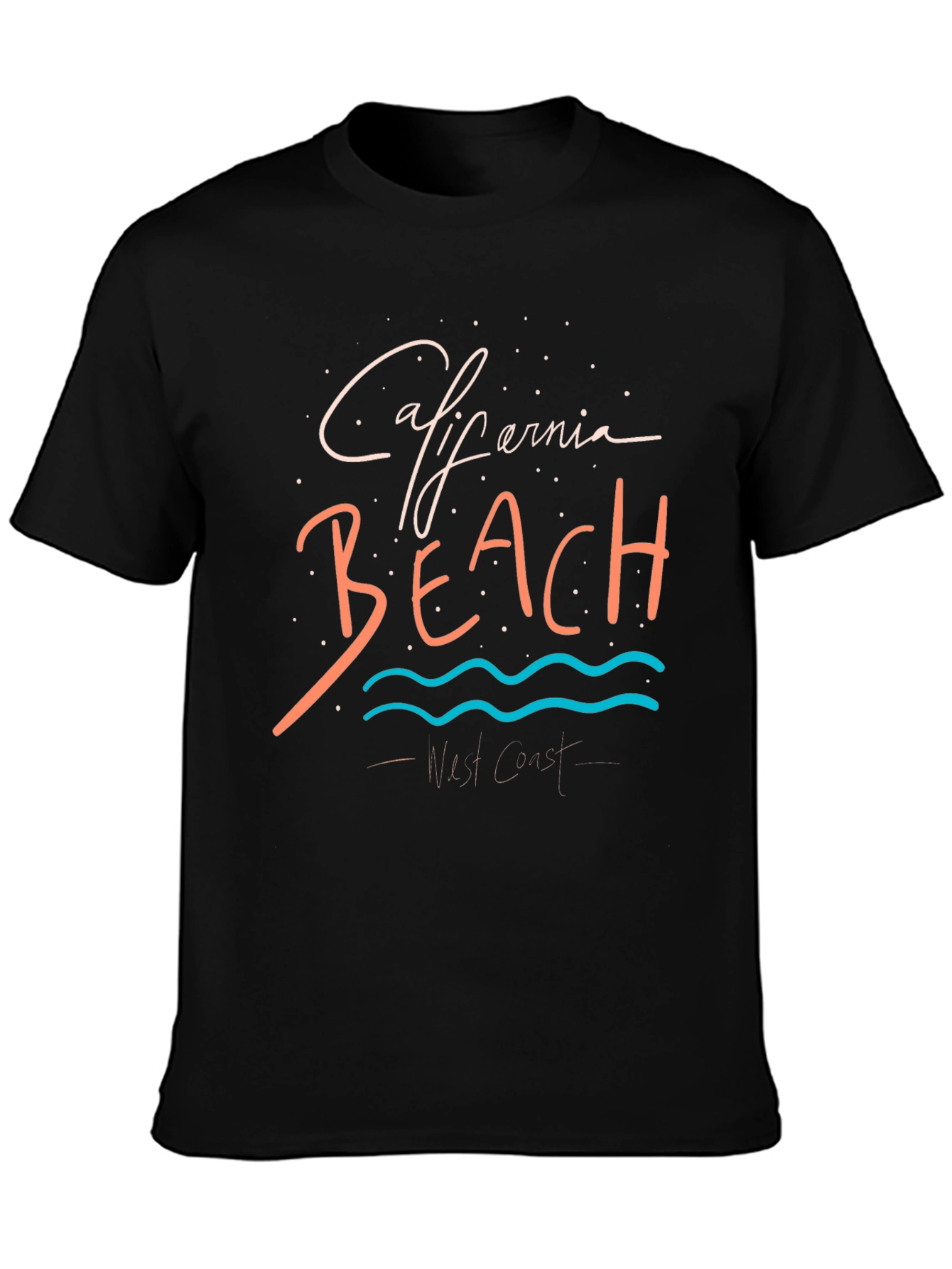 California Beach Graphic T-Shirt - West Coast Style