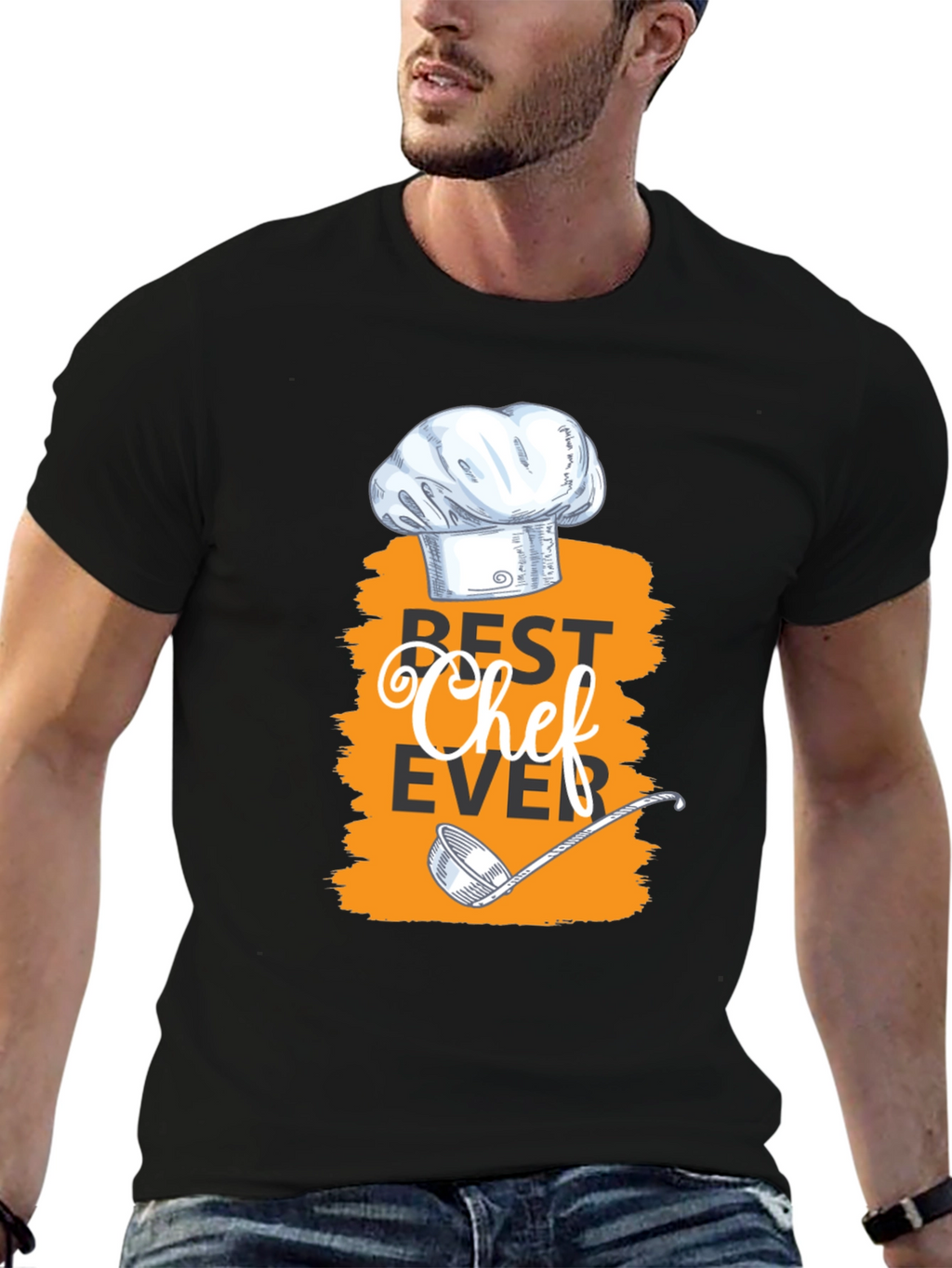 Best Chef Ever Graphic T-Shirt - Black
