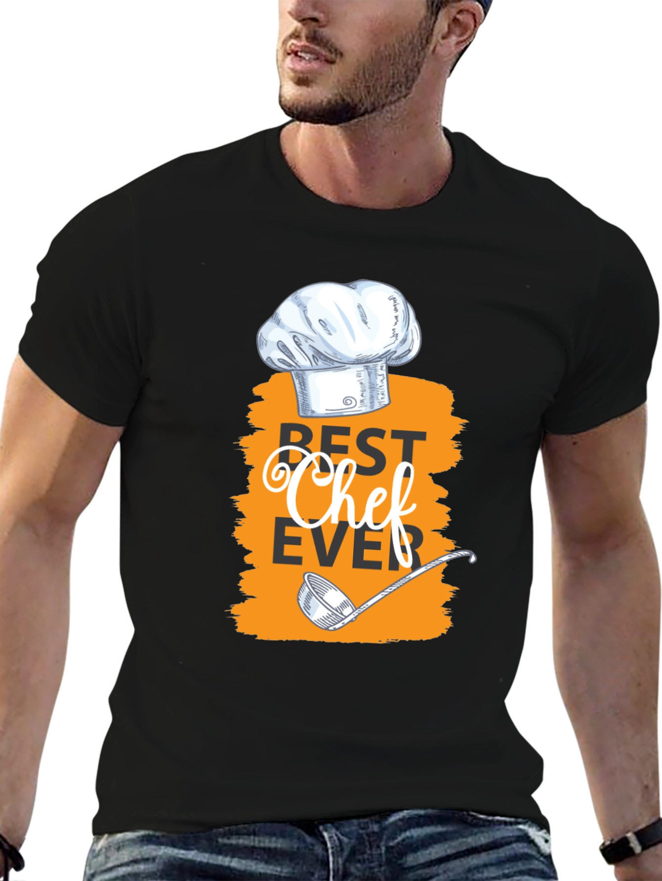 Best Chef Ever Graphic T-Shirt - Black