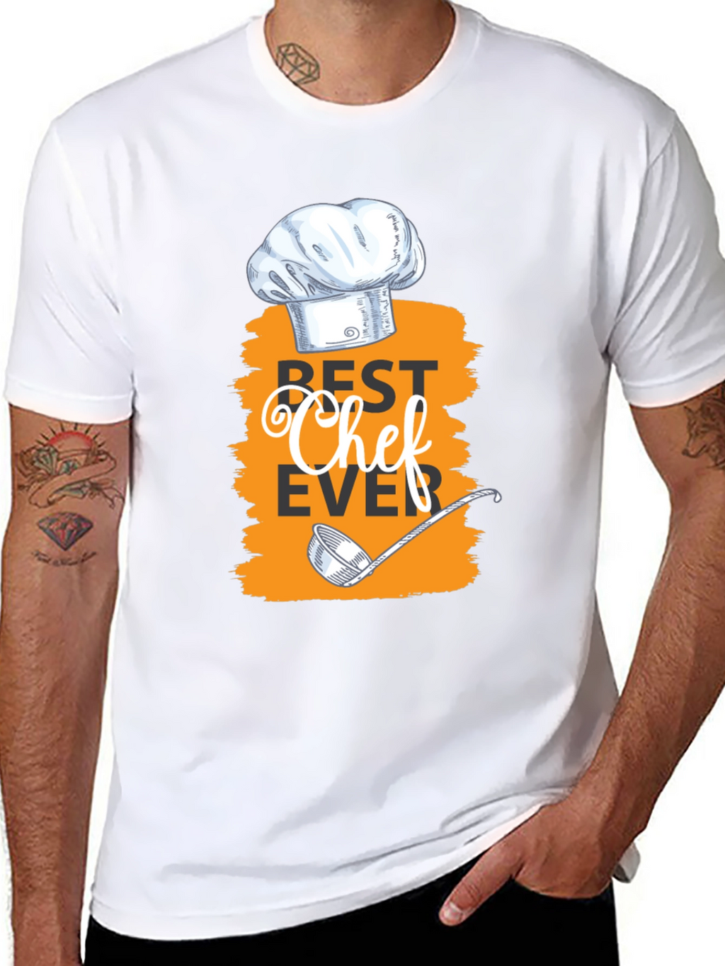 Best Chef Ever Graphic T-Shirt - Black