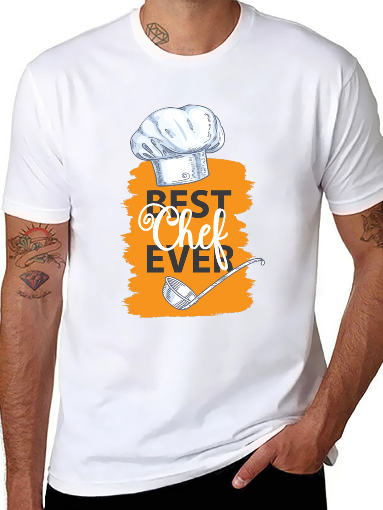 Best Chef Ever Graphic T-Shirt - Black