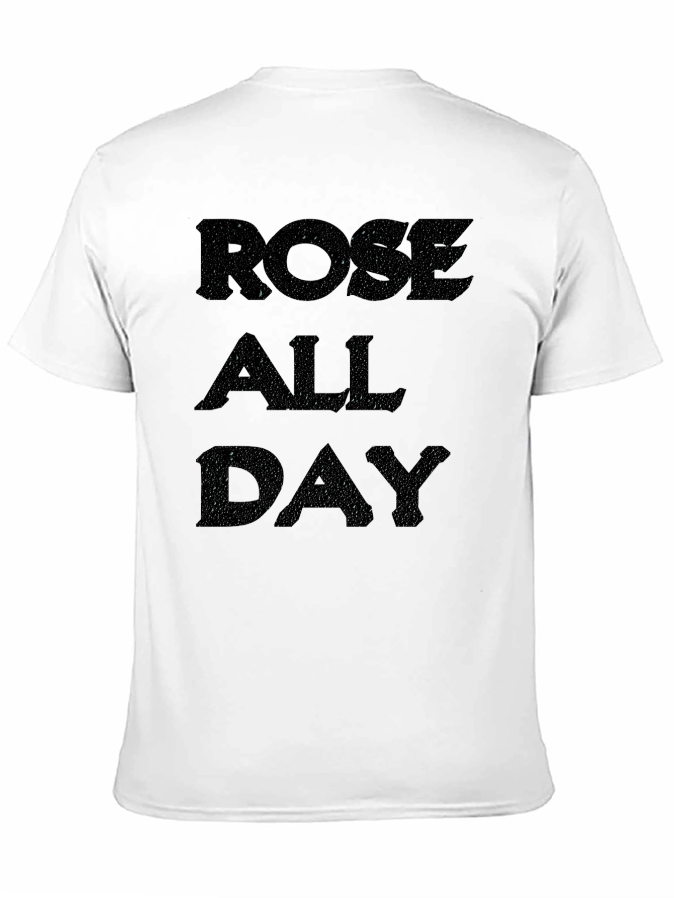 Rose All Day Mens Black Graphic Tee