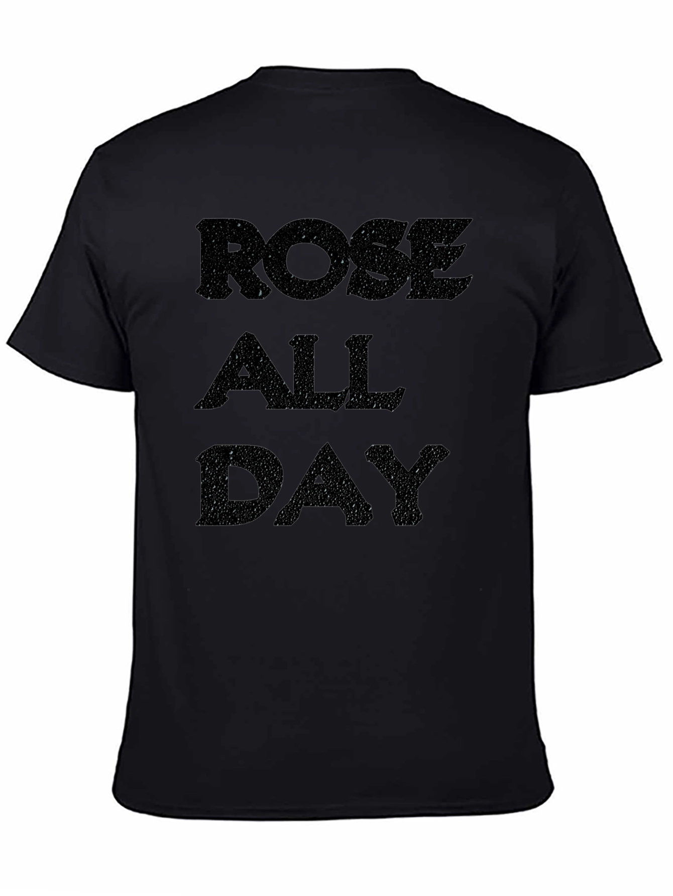 Rose All Day Mens Black Graphic Tee