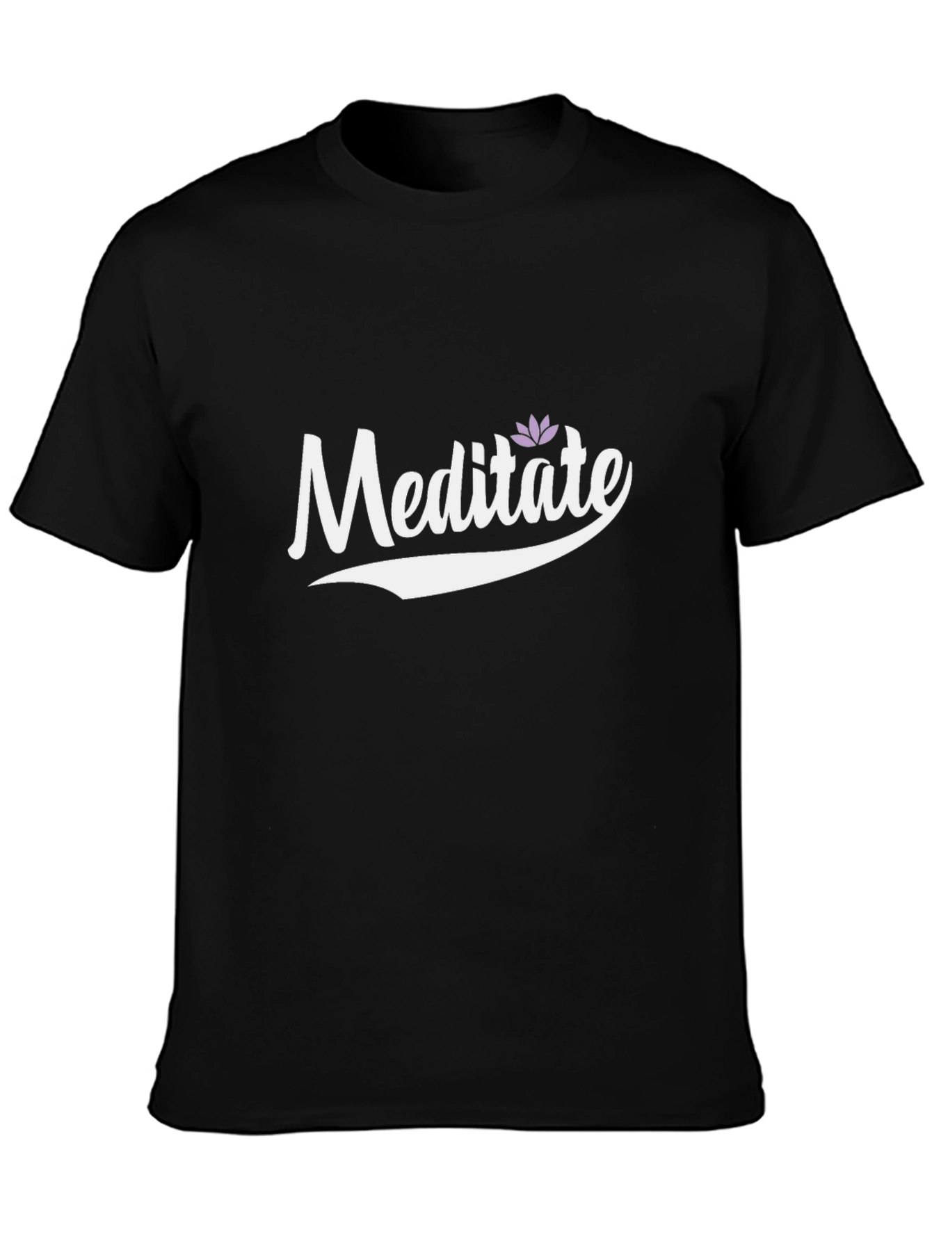 Meditate Lotus Flower Graphic Tee