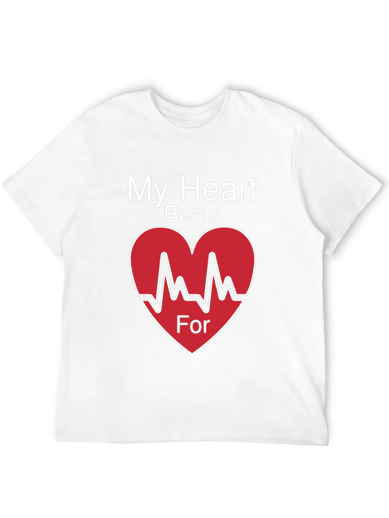 My Heart Beats For Valentines Day T-Shirt