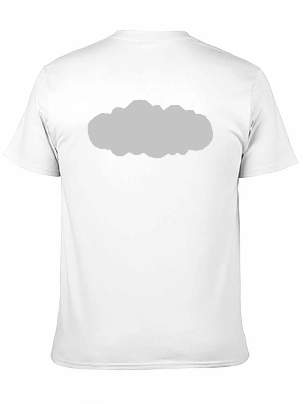 Mens Black T-Shirt with Cloud Graphic