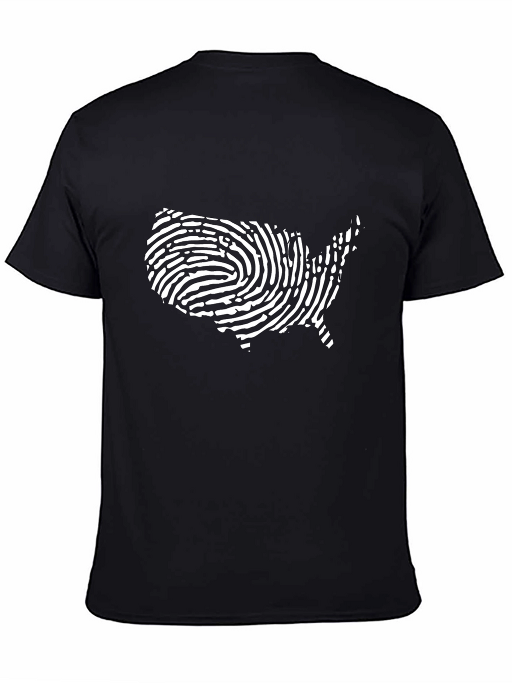 USA Fingerprint Graphic T-Shirt - Patriotic Pride