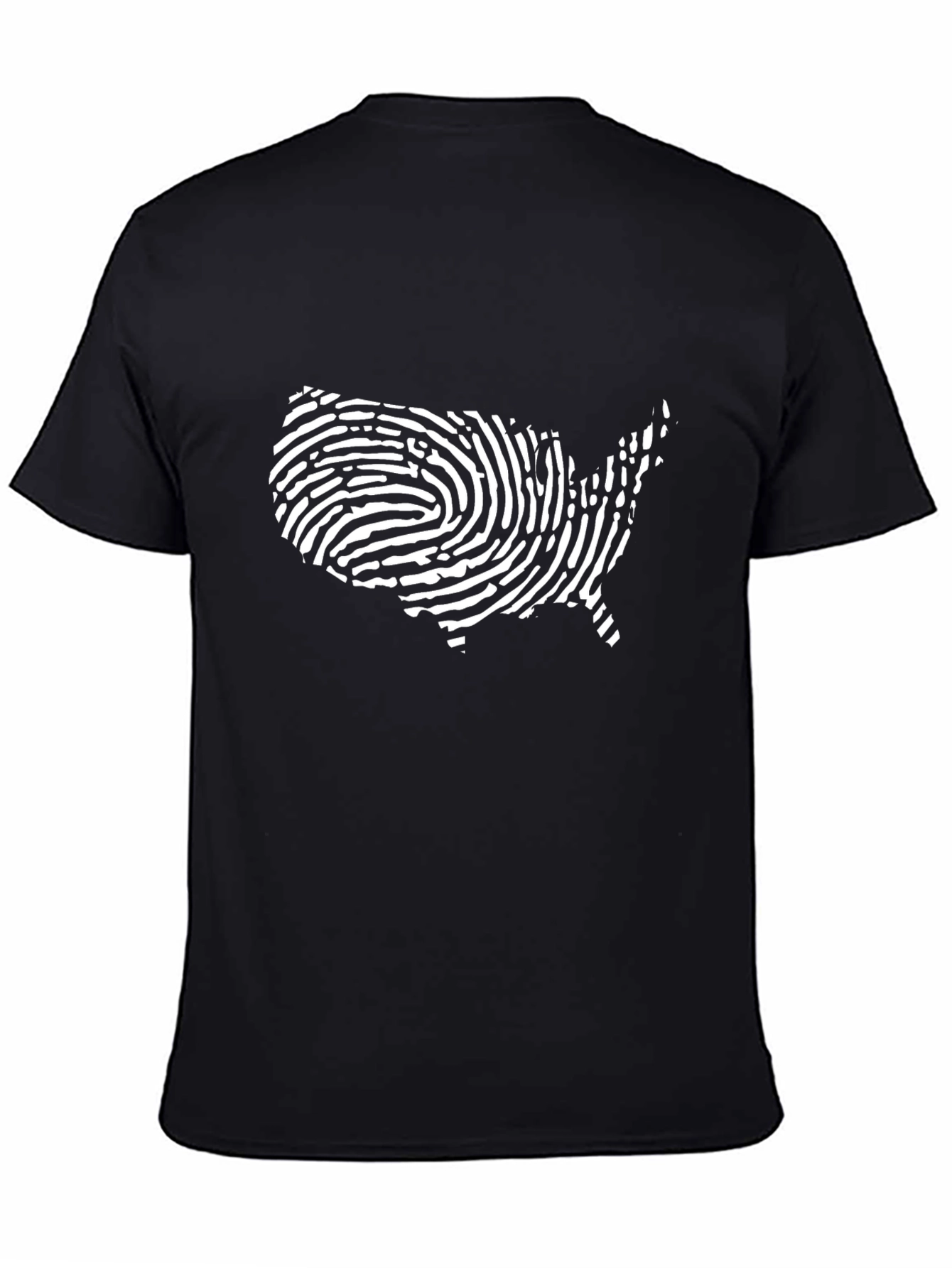USA Fingerprint Graphic T-Shirt - Patriotic Pride